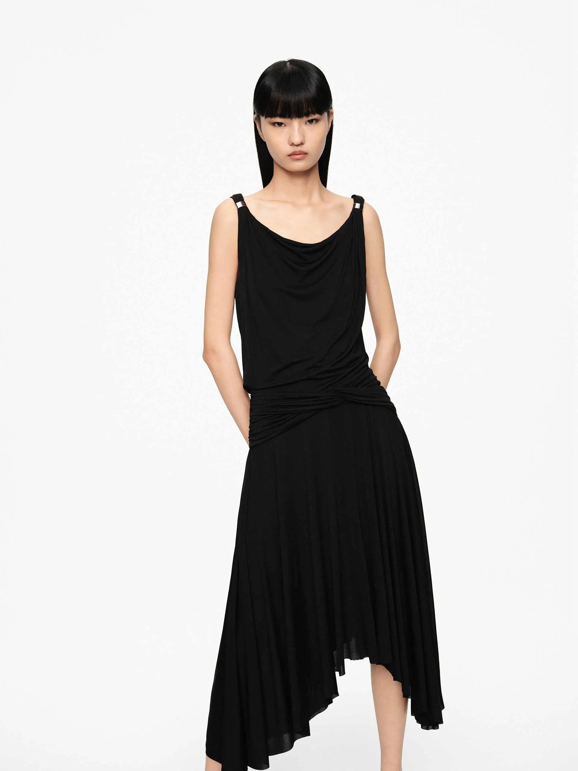 Flowy Hem Sleeveless Dress sold by Mo&Co product image thumbnail 4