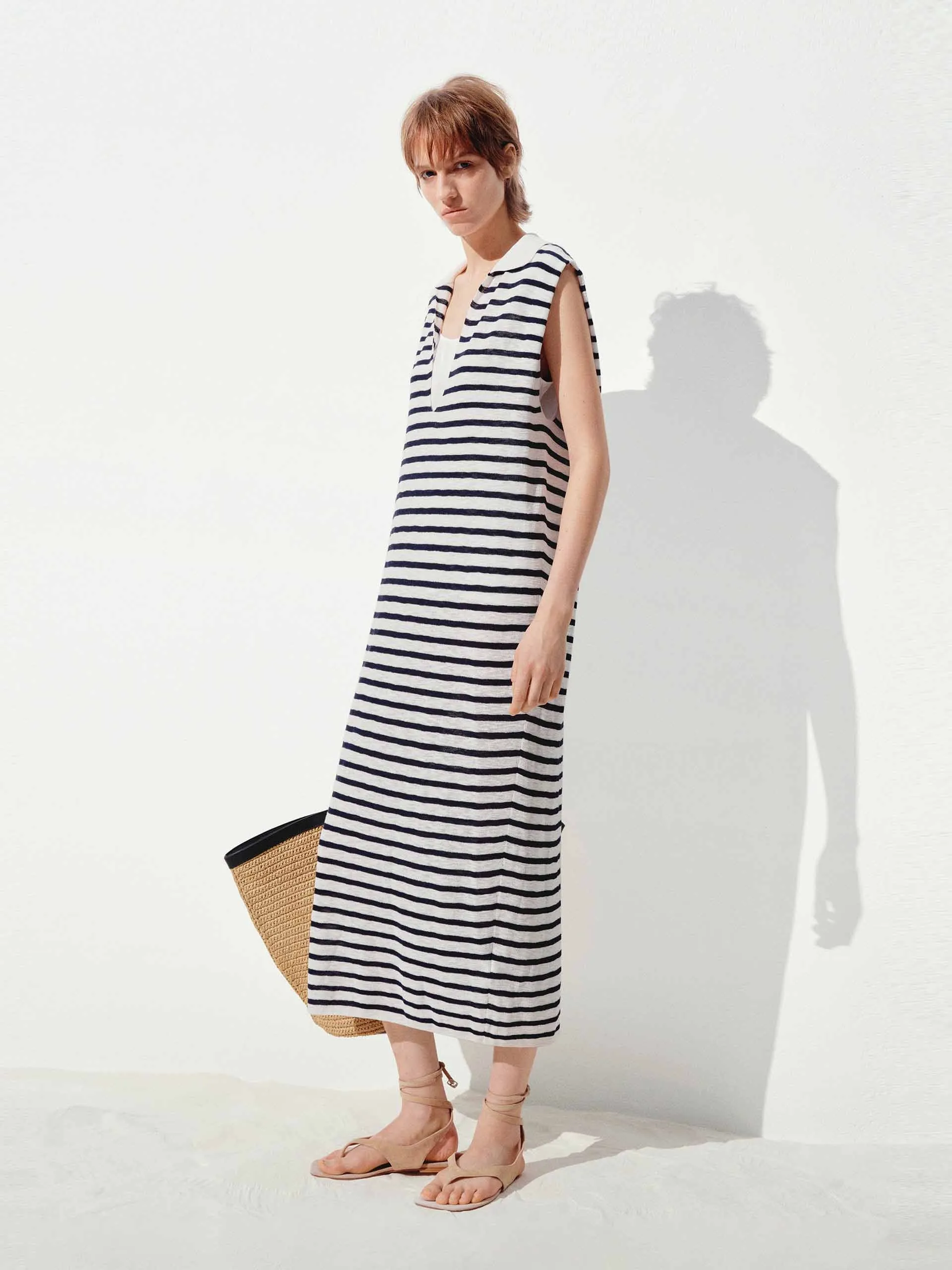 V-neck Sleeveless Dress sold by Mo&Co product image thumbnail 2