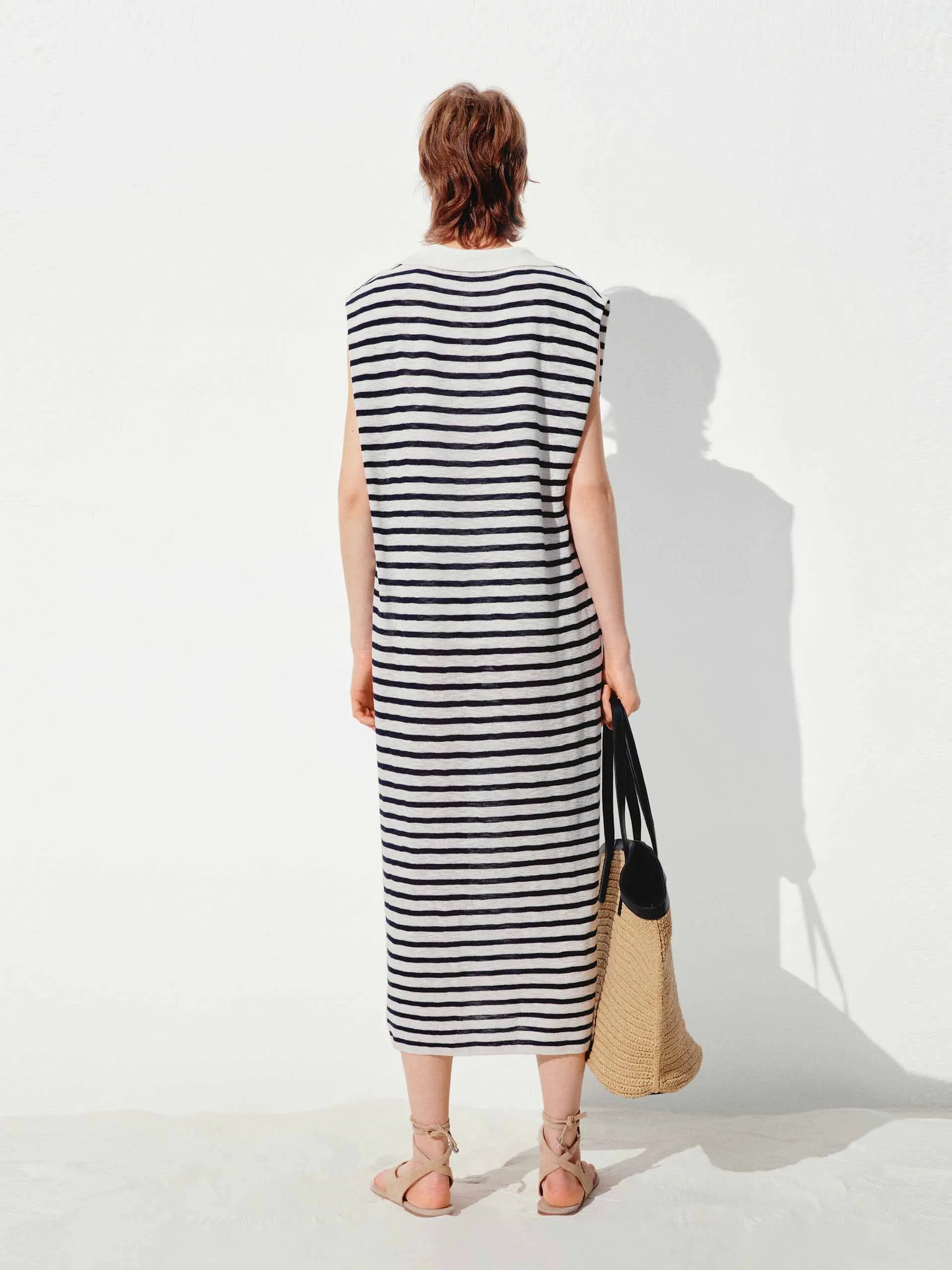 V-neck Sleeveless Dress sold by Mo&Co product image thumbnail 3