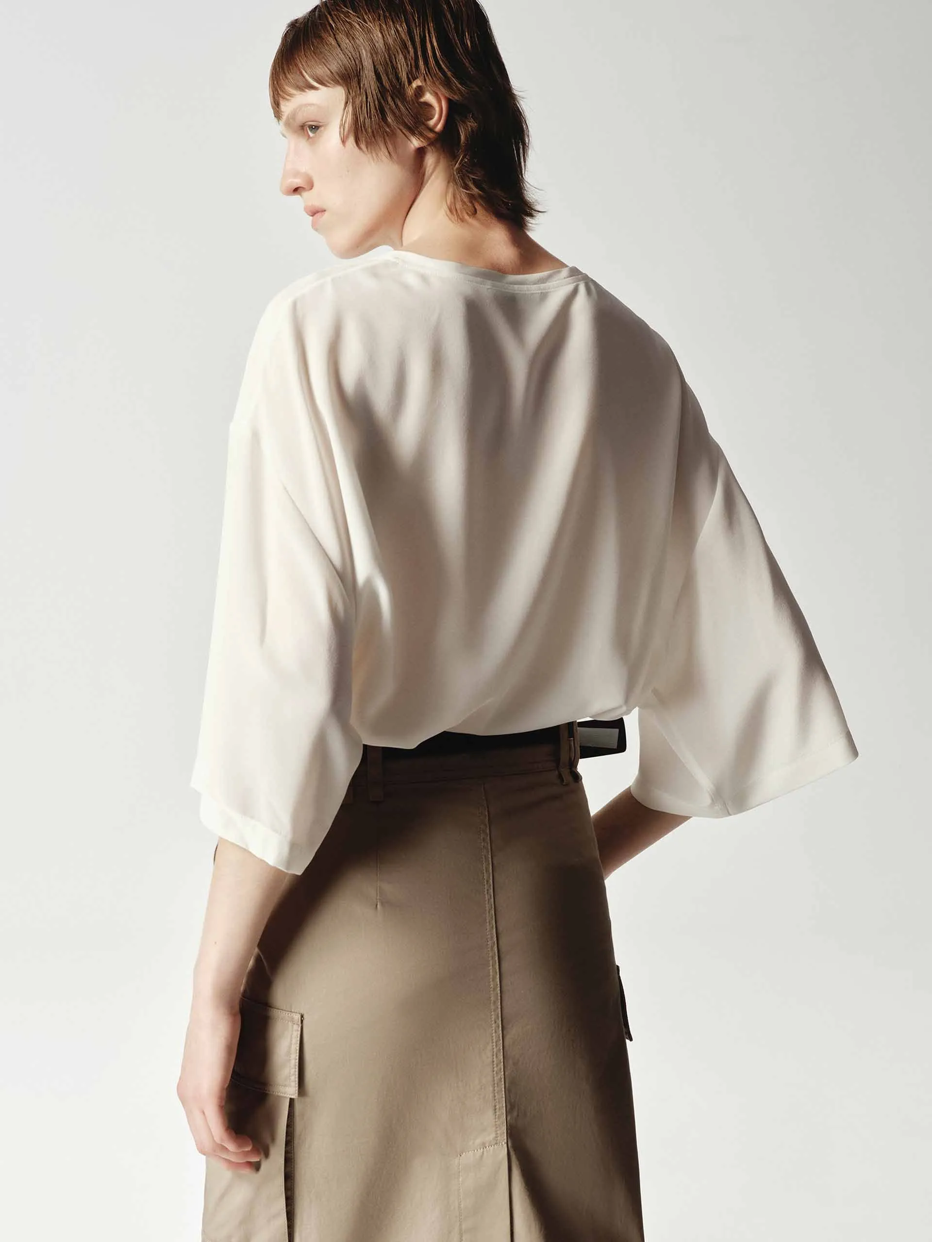 Round Neck Silk Top sold by Mo&Co product image thumbnail 4