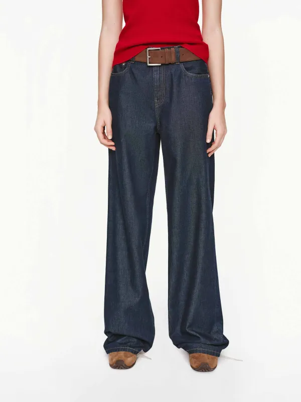 Cotton Blend Blue Jeans sold by Mo&Co