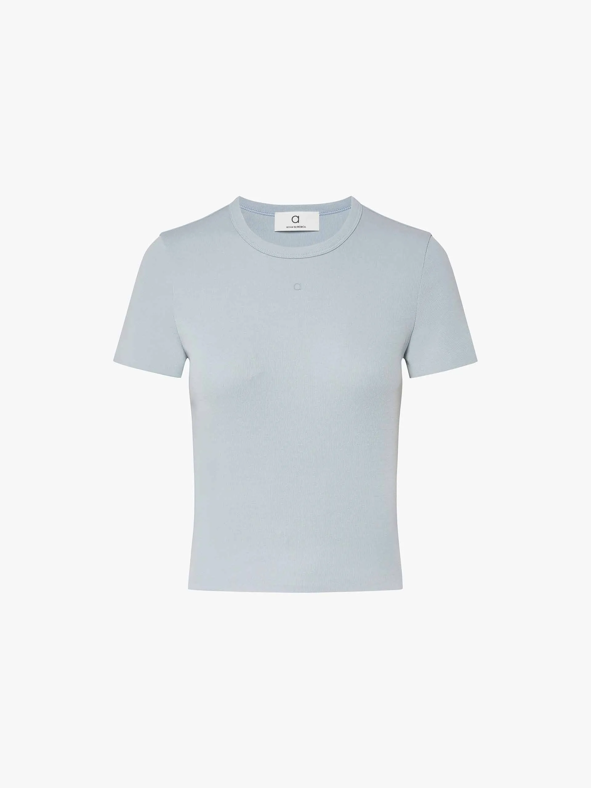Cotton Blend Slim T-shirt sold by Mo&Co product image thumbnail 5
