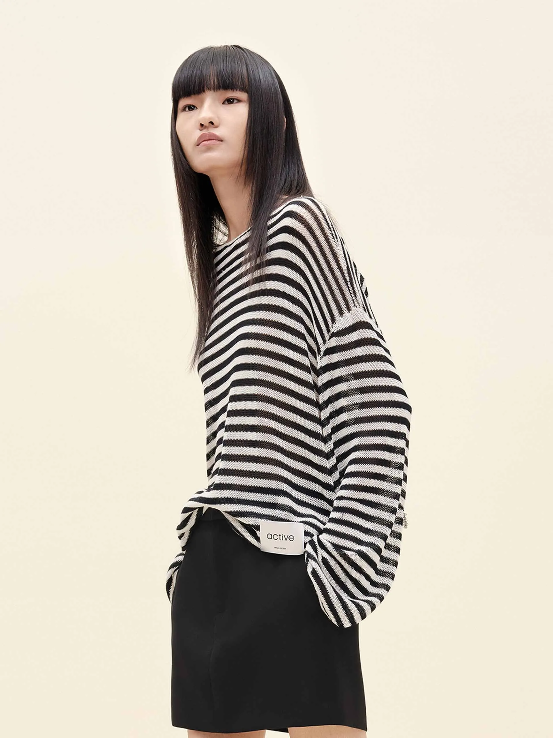 Wool Blend Striped Sweater sold by Mo&Co product image thumbnail 3