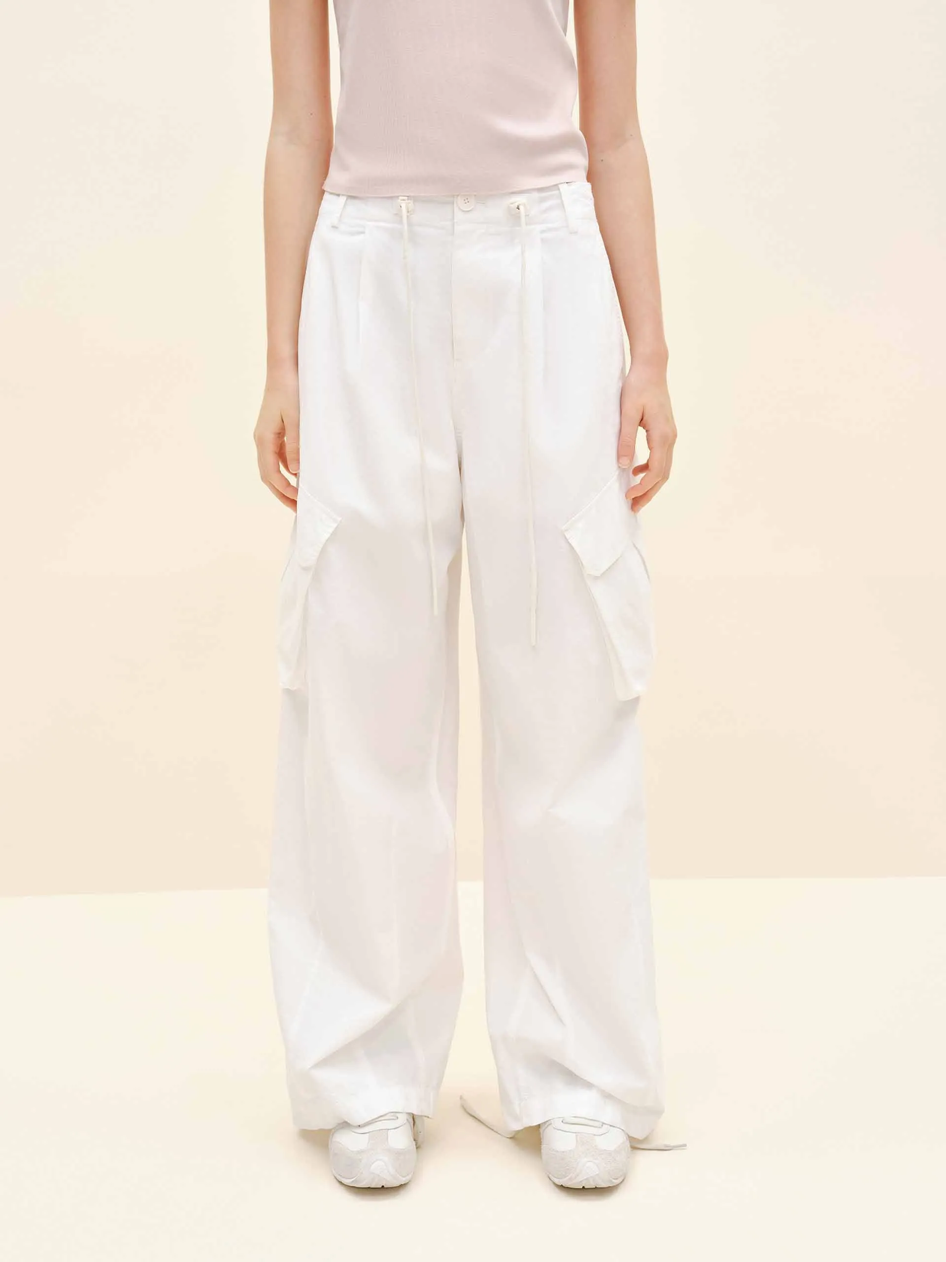 Drawstring Cargo Trousers sold by Mo&Co