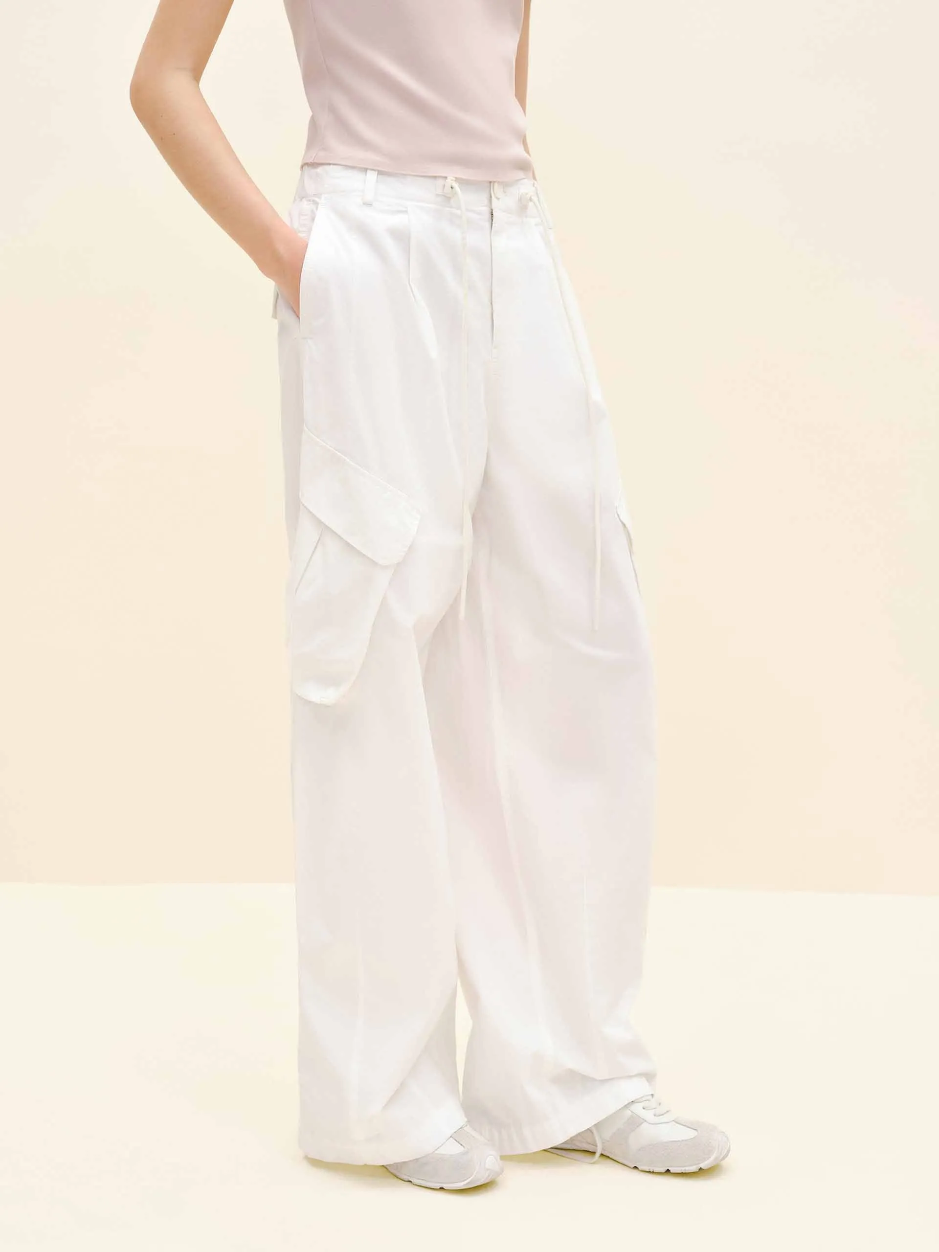 Drawstring Cargo Trousers sold by Mo&Co product image thumbnail 3