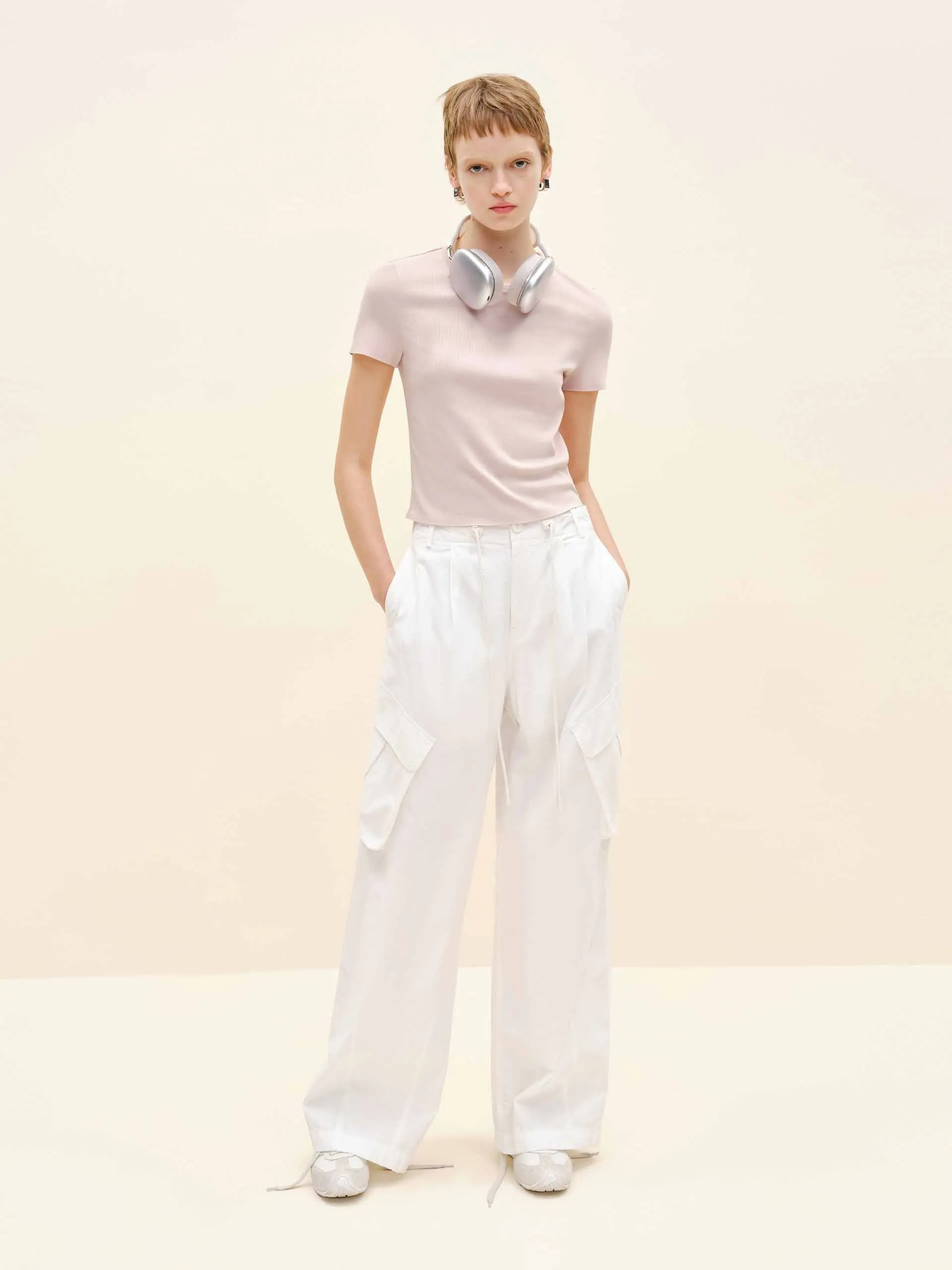 Drawstring Cargo Trousers sold by Mo&Co product image thumbnail 2