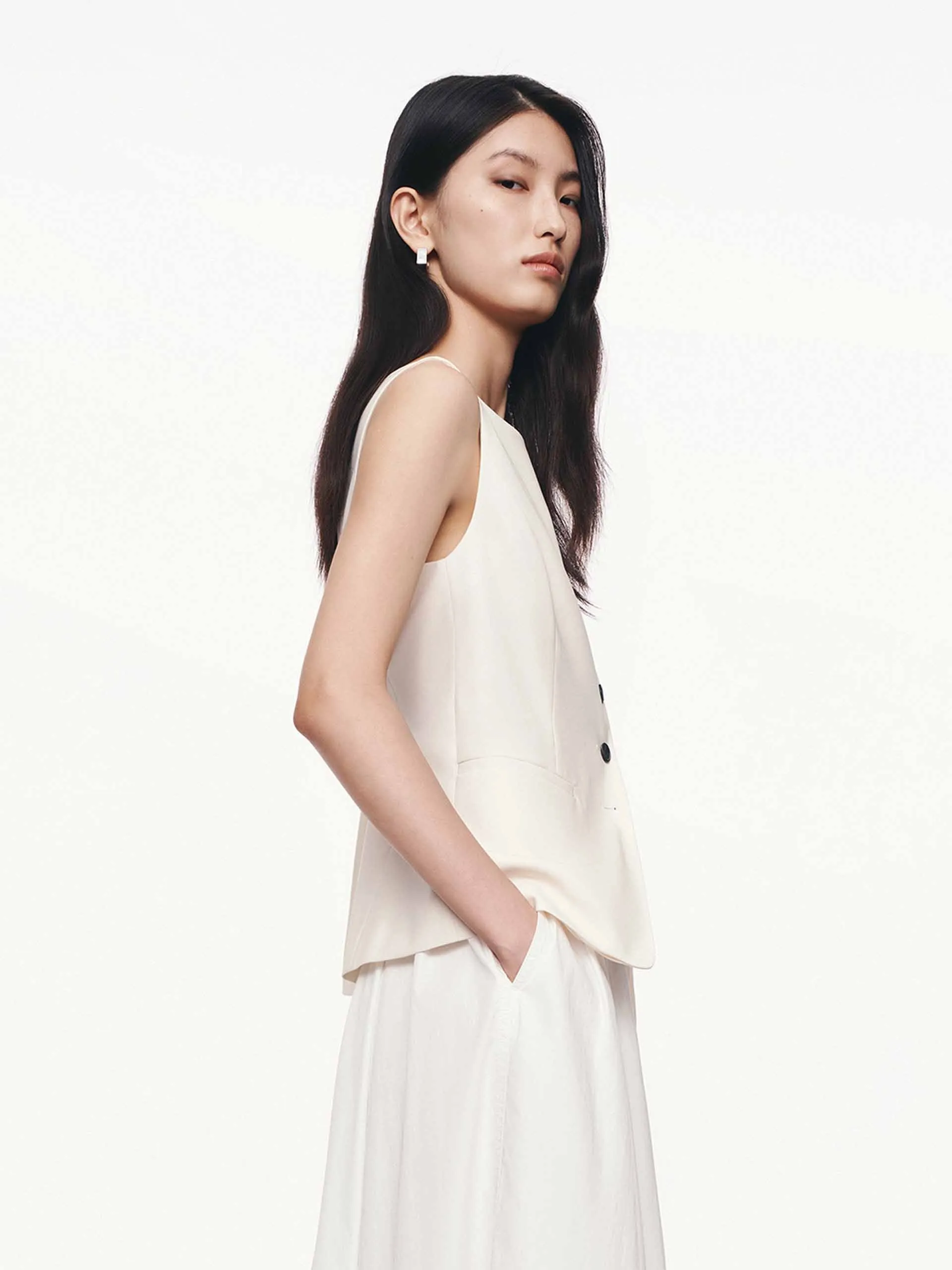 Sleeveless Boat Neck Top sold by Mo&Co product image thumbnail 3