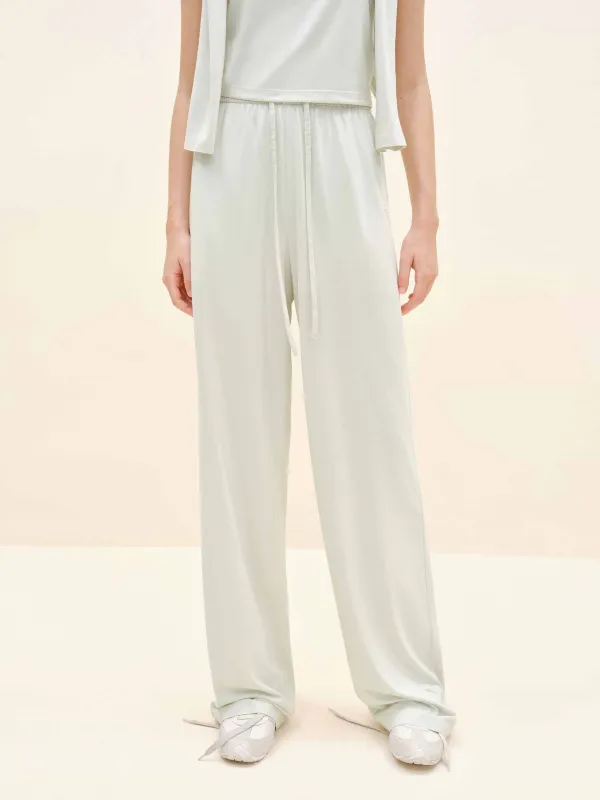 High Waist Drawstring Trousers sold by Mo&Co