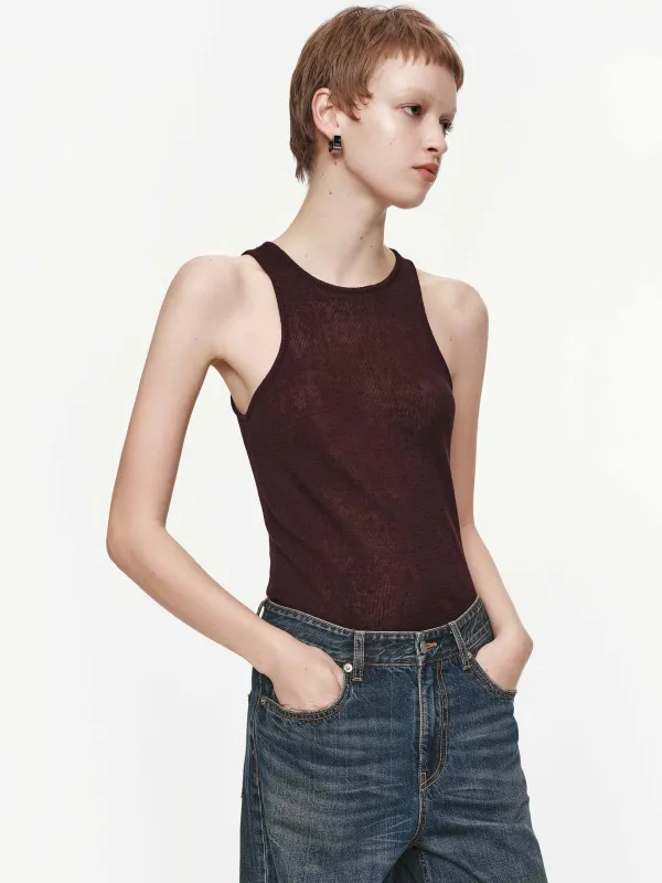 Linen Cotton Sleeveless Tank sold by Mo&Co