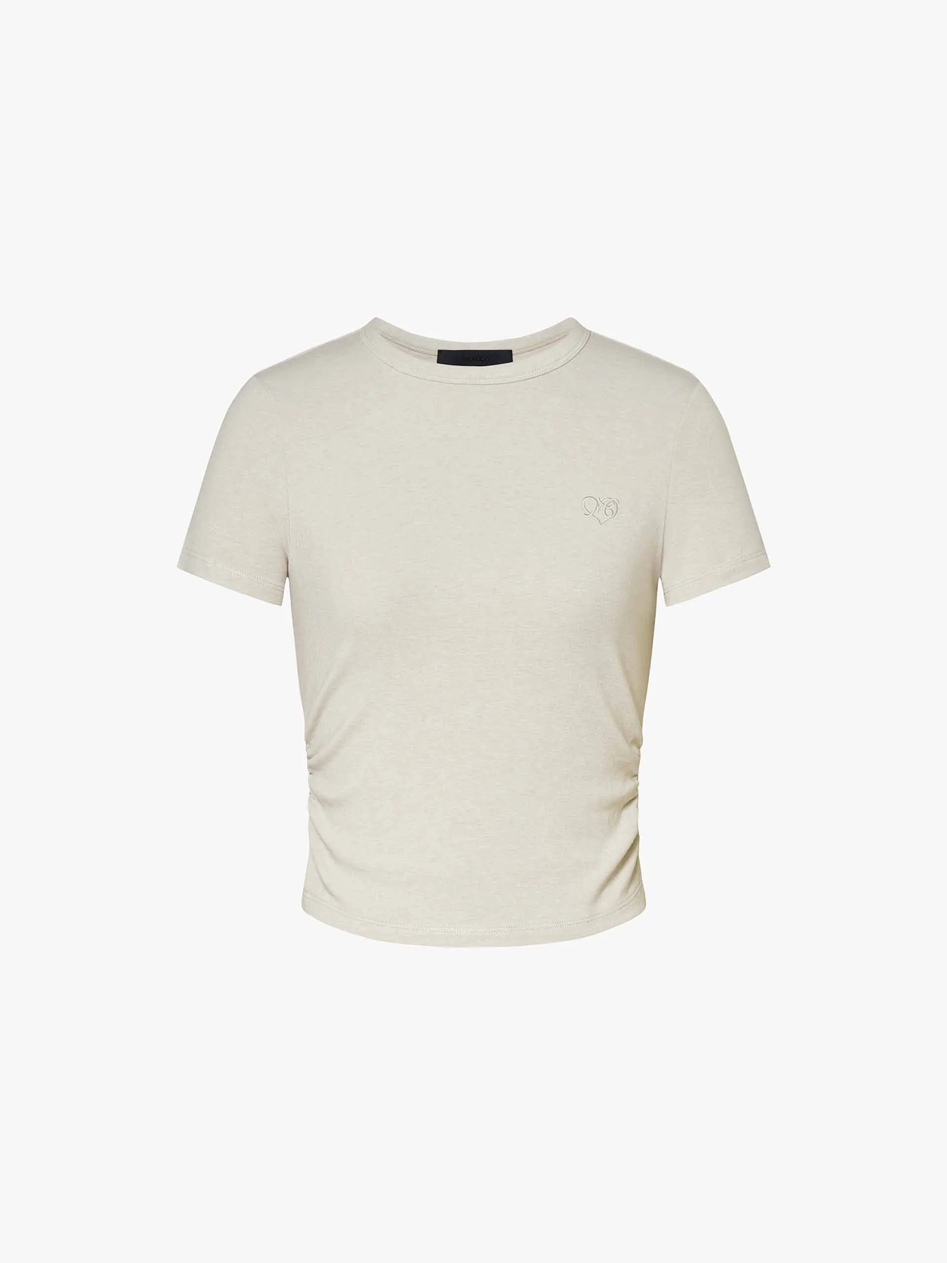 Cropped Pleated T-shirt sold by Mo&Co product image thumbnail 5