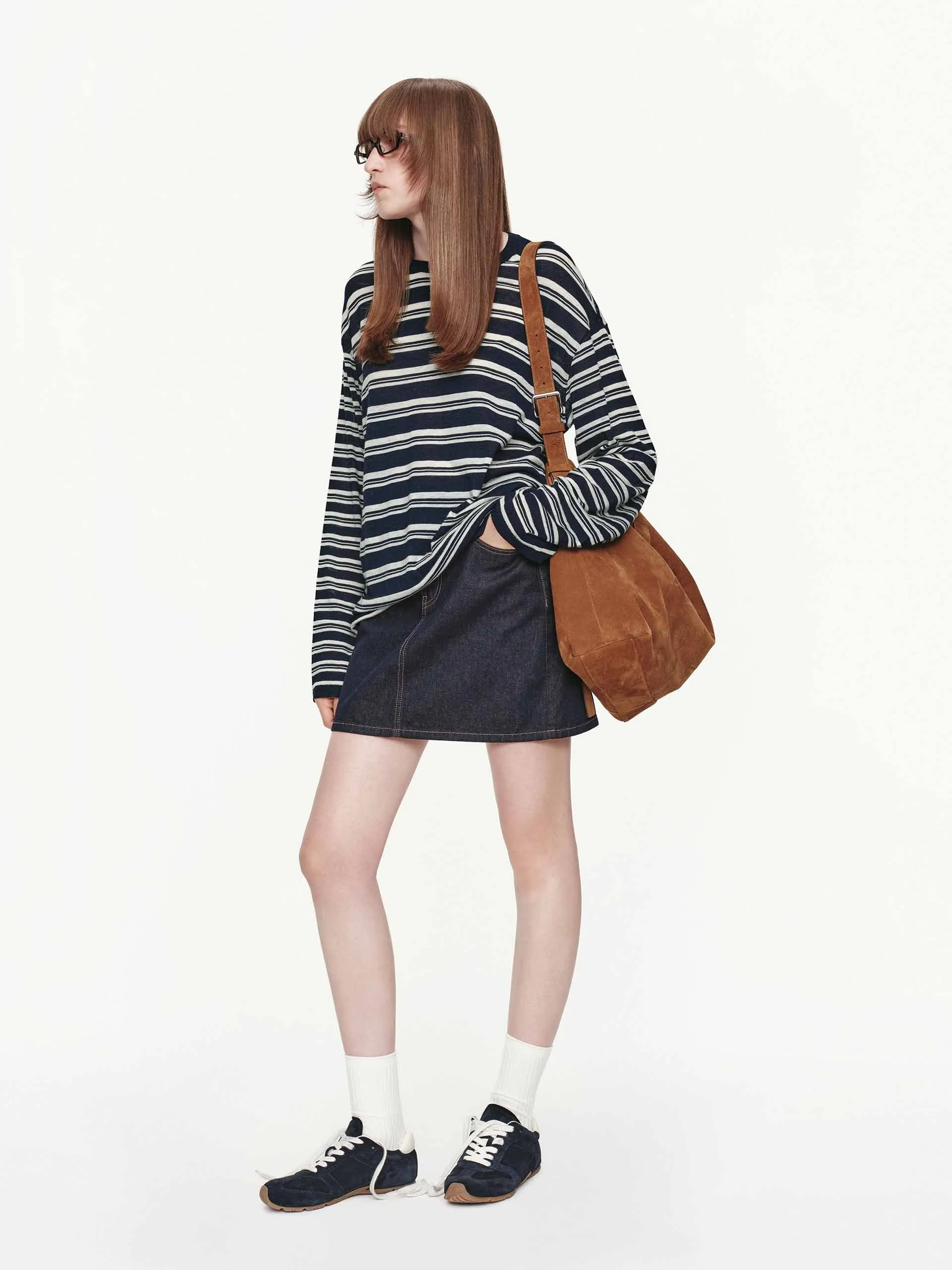 Round Neck Striped Sweater sold by Mo&Co product image thumbnail 2