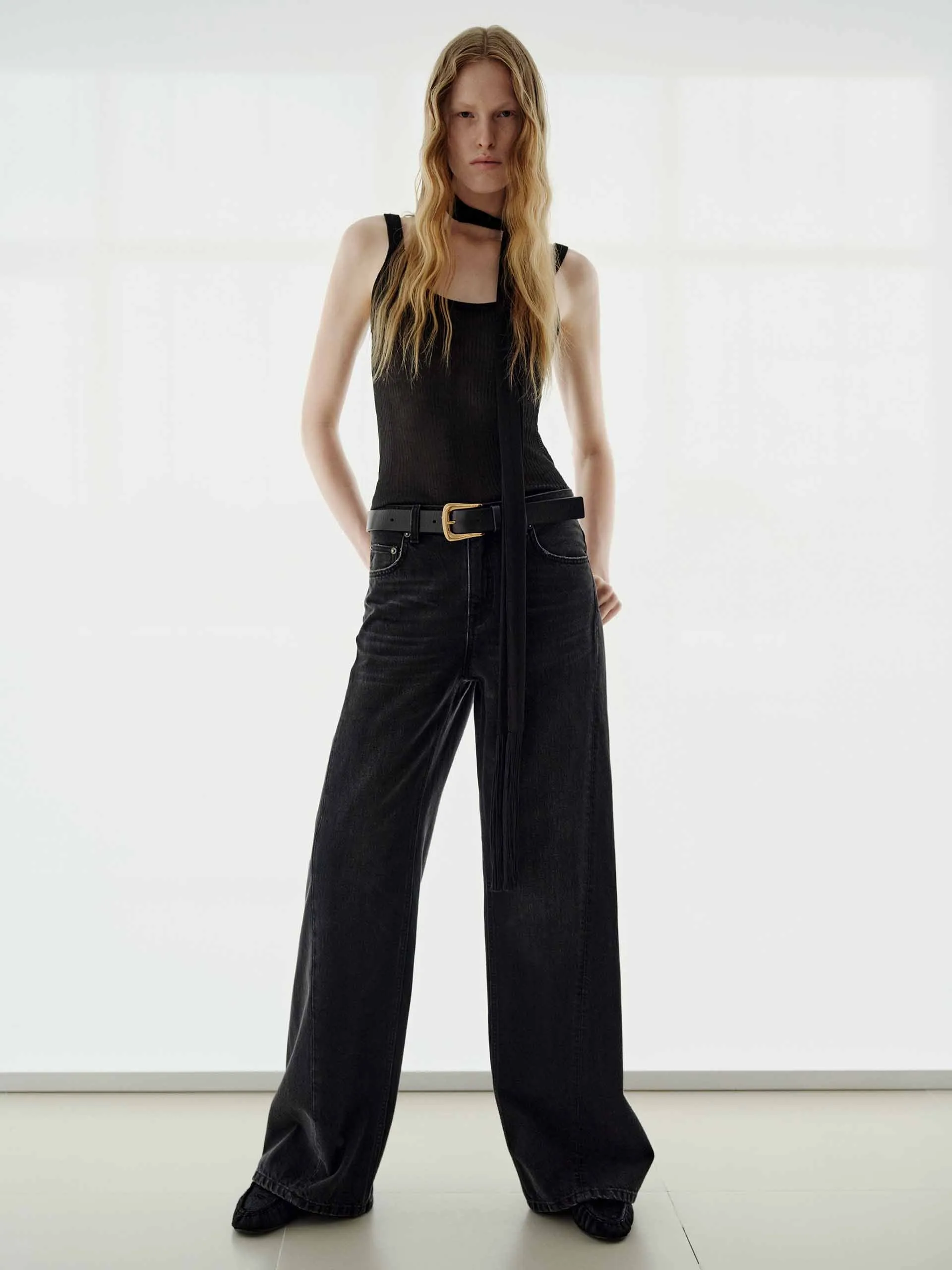 Pure Cotton Black Jeans sold by Mo&Co product image thumbnail 2