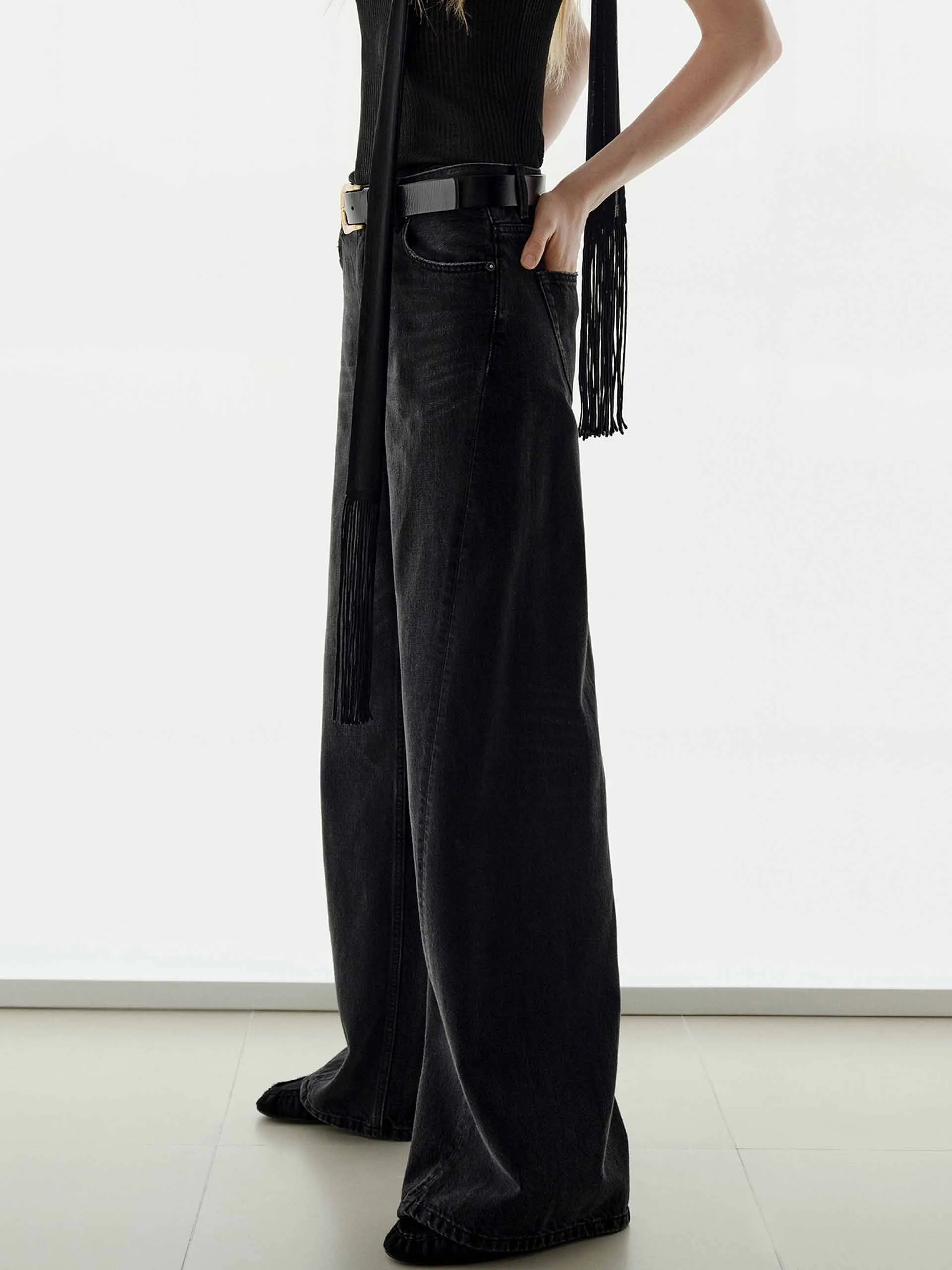 Pure Cotton Black Jeans sold by Mo&Co product image thumbnail 3