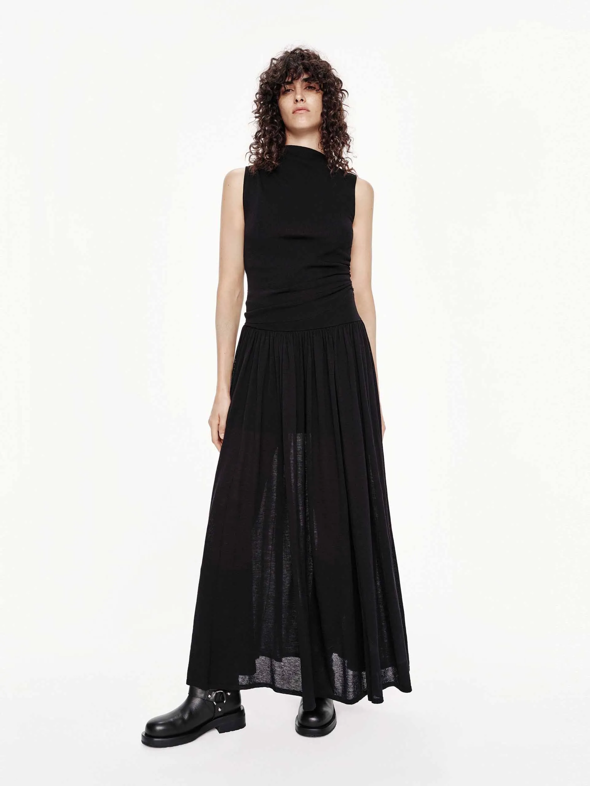 Two-piece Cotton Blend Dress sold by Mo&Co