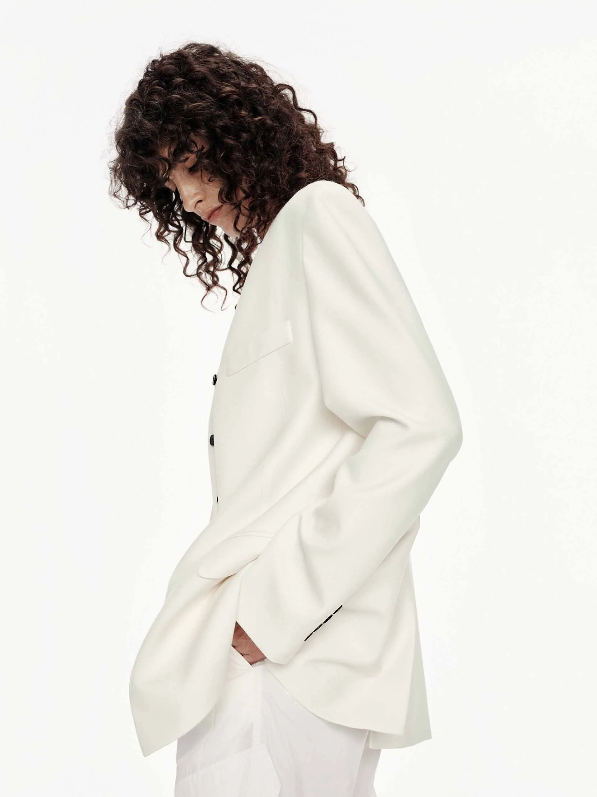 Collarless Layered Blazer sold by Mo&Co product image thumbnail 3