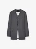 Collarless Layered Blazer sold by Mo&Co