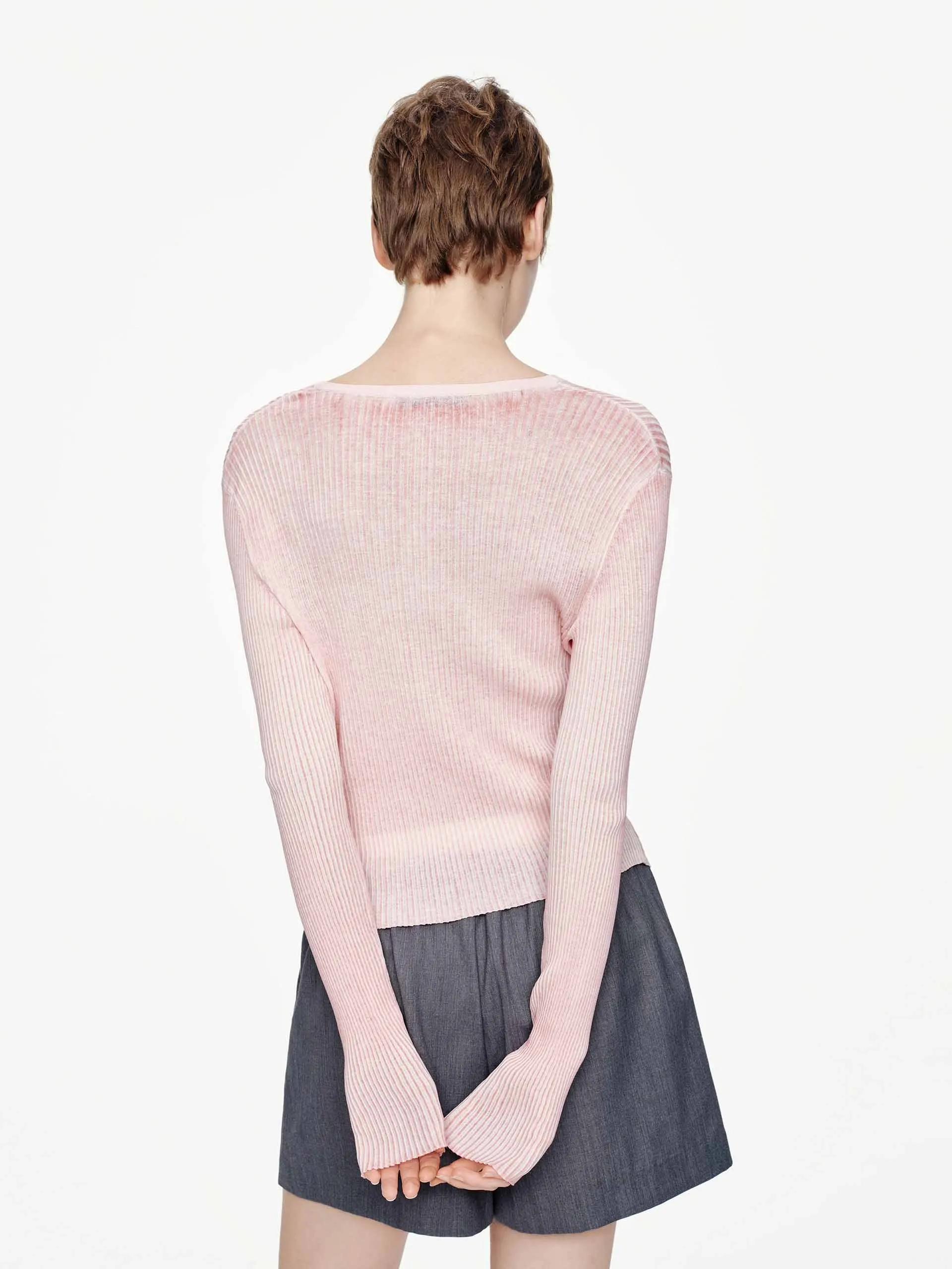 V-neck Fitted Cardigan sold by Mo&Co product image thumbnail 4