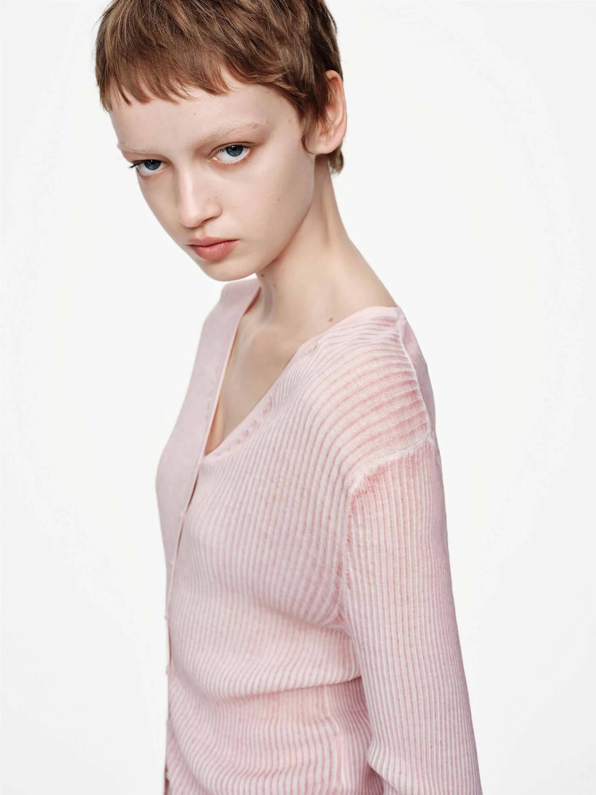 V-neck Fitted Cardigan sold by Mo&Co product image thumbnail 5