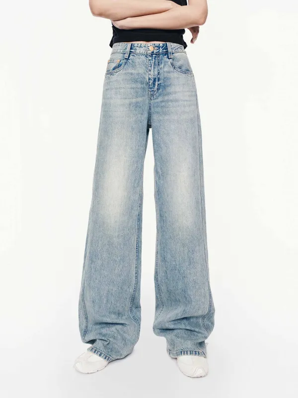 Pure Cotton Flared Jeans sold by Mo&Co