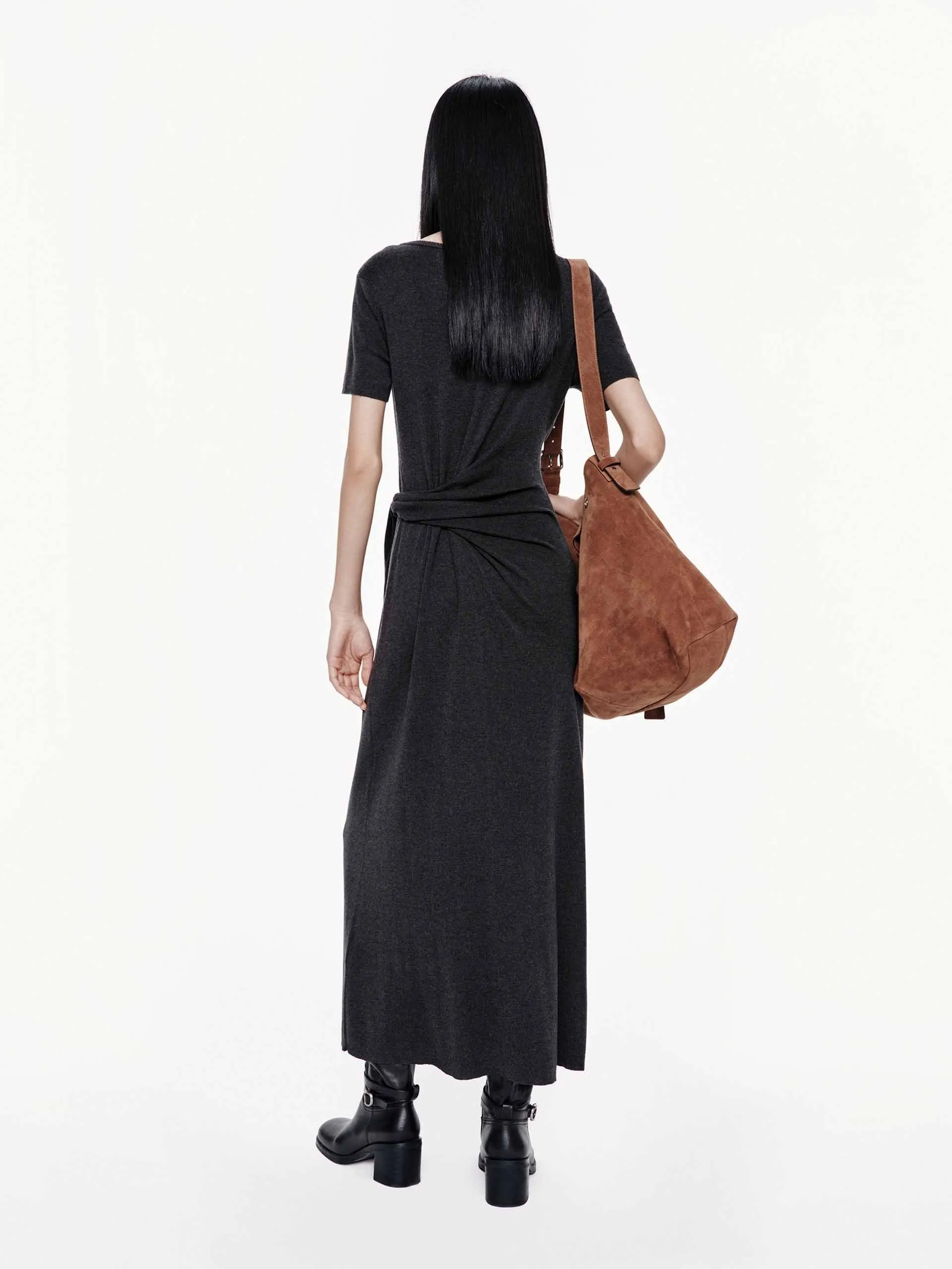 Tie Waist T-shirt Dress sold by Mo&Co product image thumbnail 3