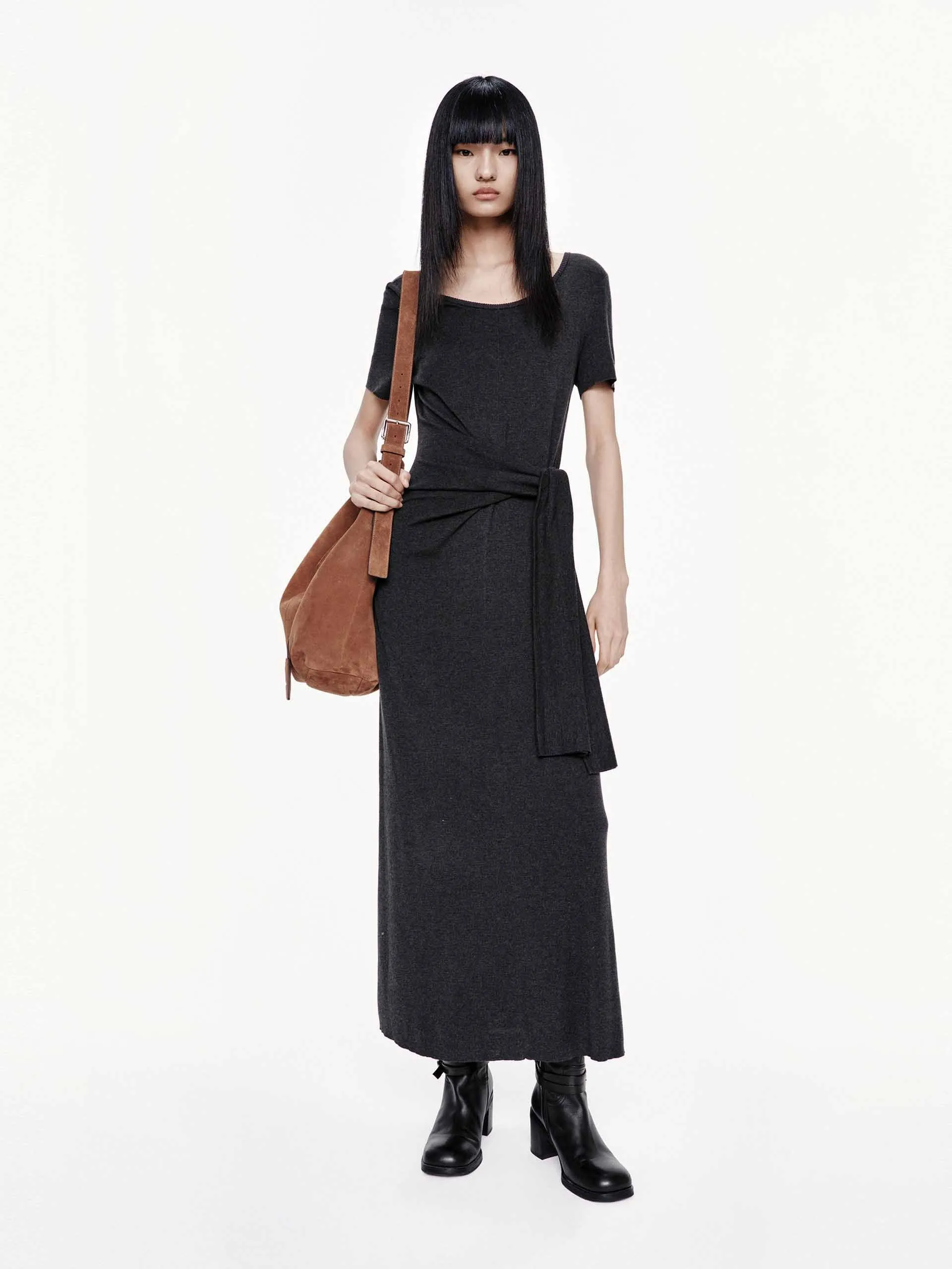 Tie Waist T-shirt Dress sold by Mo&Co