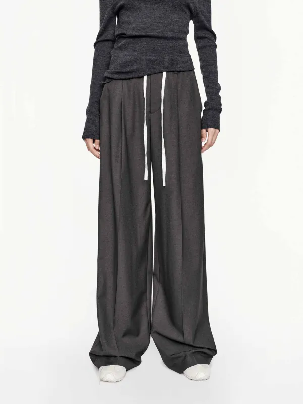 Drawstring Straight Trousers sold by Mo&Co