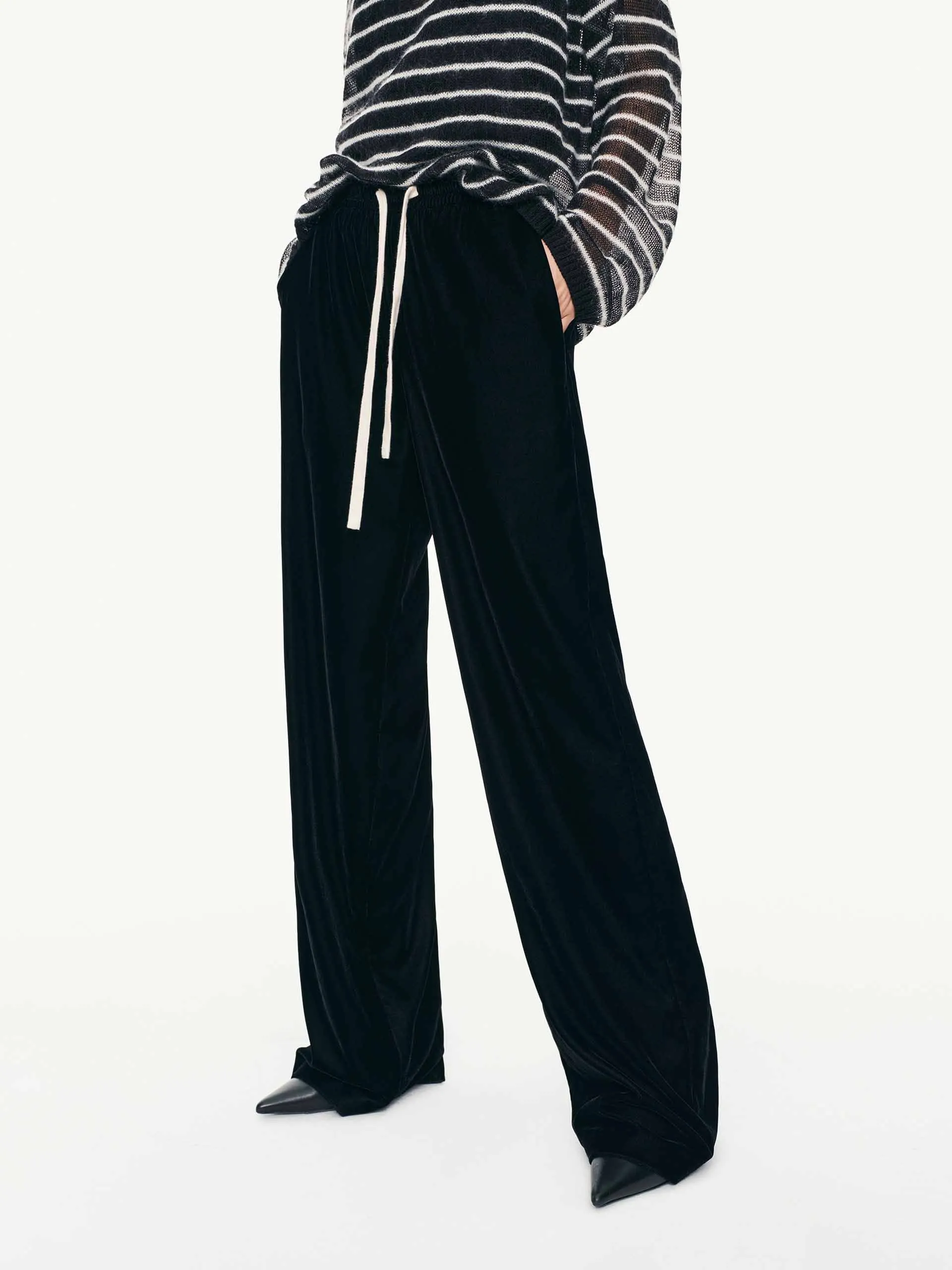 Contrast Drawstring Relaxed Trousers sold by Mo&Co product image thumbnail 3