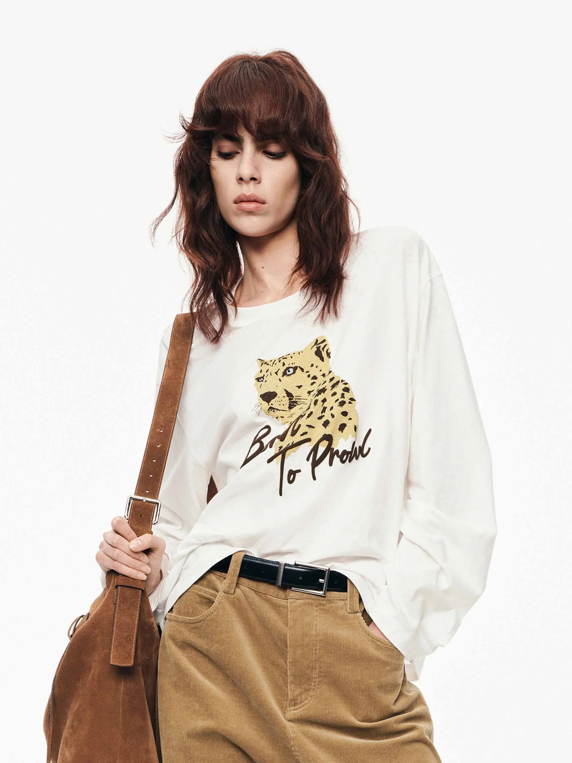 Animal Pattern Cotton T-shirt sold by Mo&Co