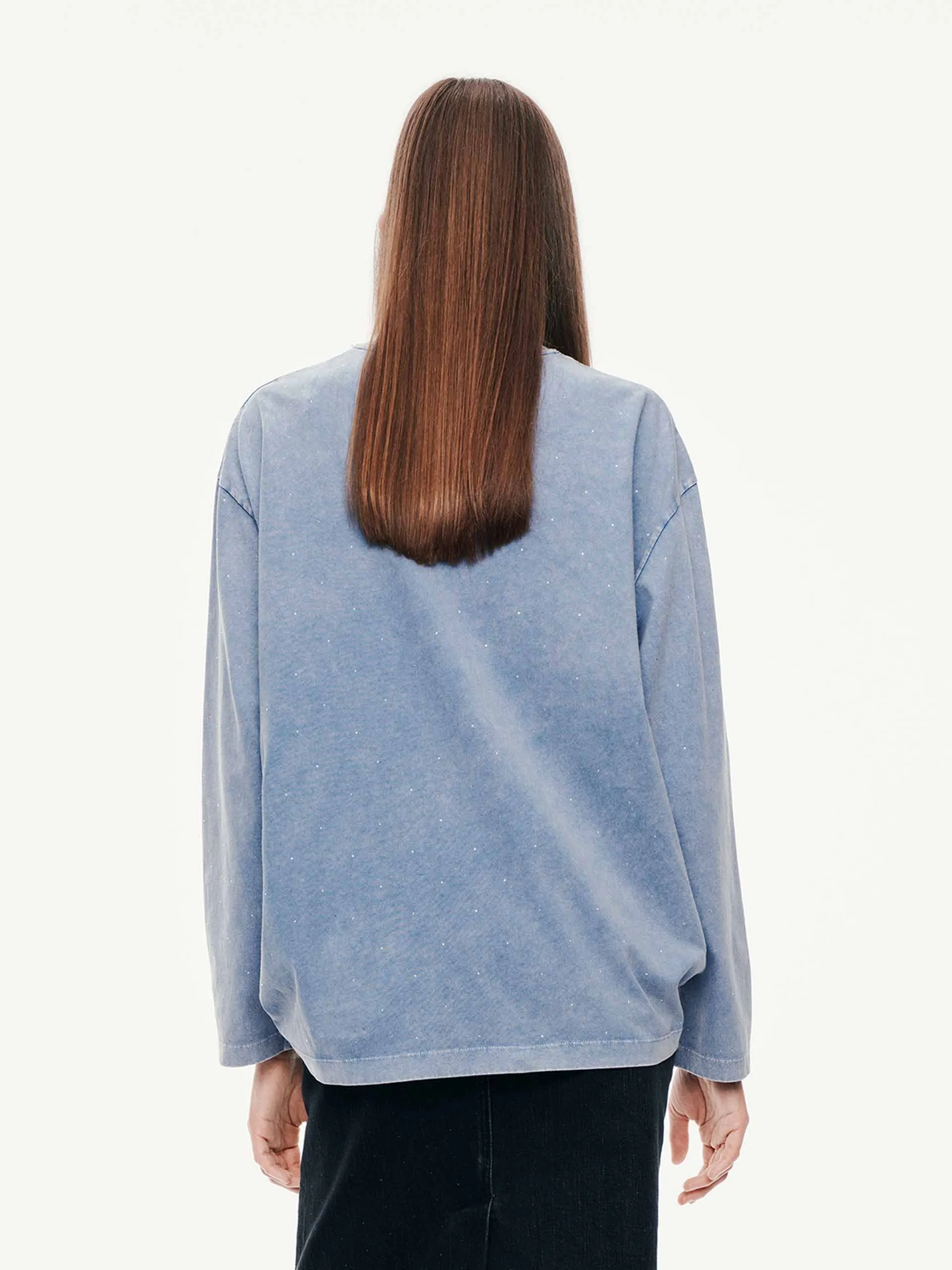 Hotfix Rhinestone Cotton T-shirt sold by Mo&Co product image thumbnail 4