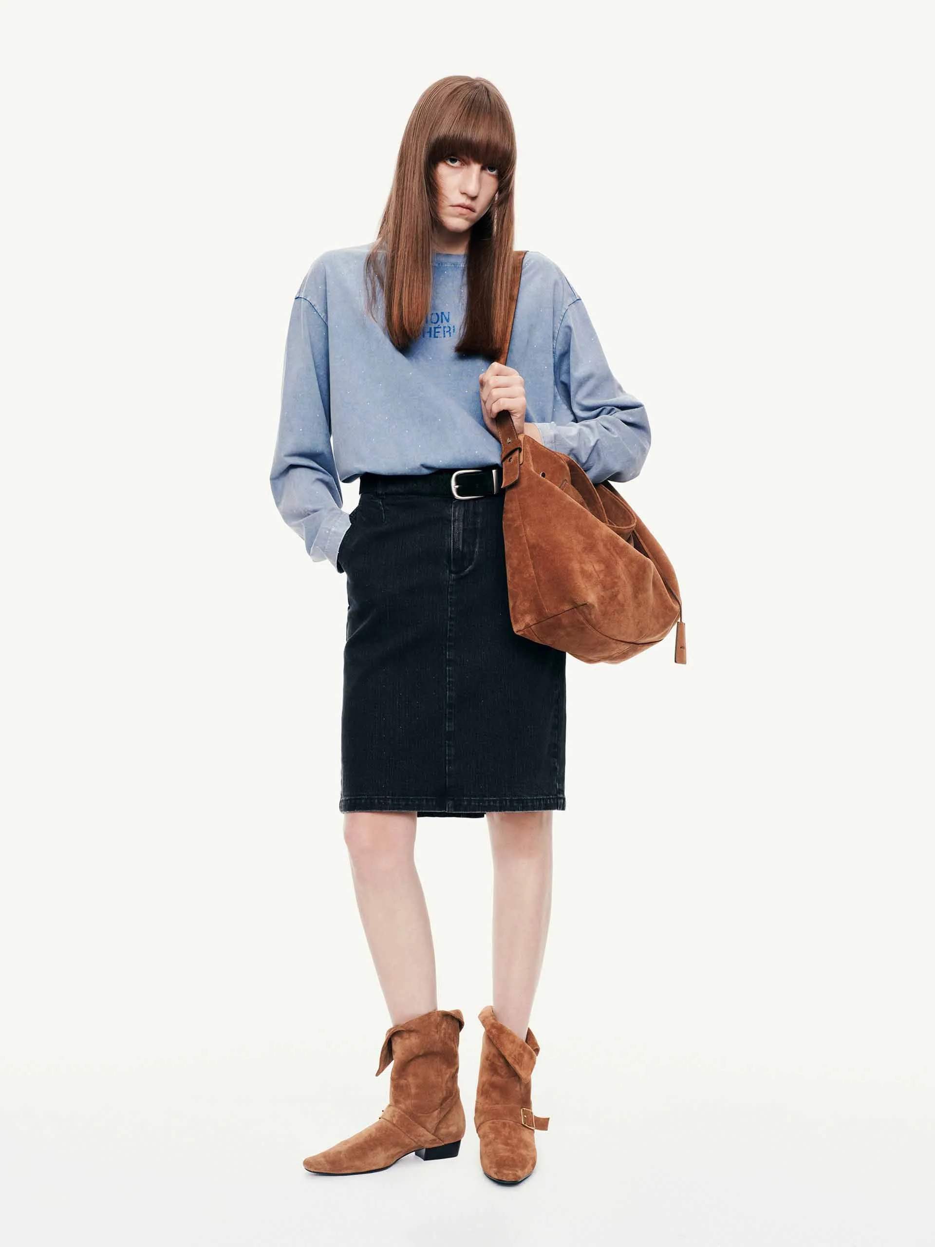 Hotfix Rhinestone Cotton T-shirt sold by Mo&Co product image thumbnail 2