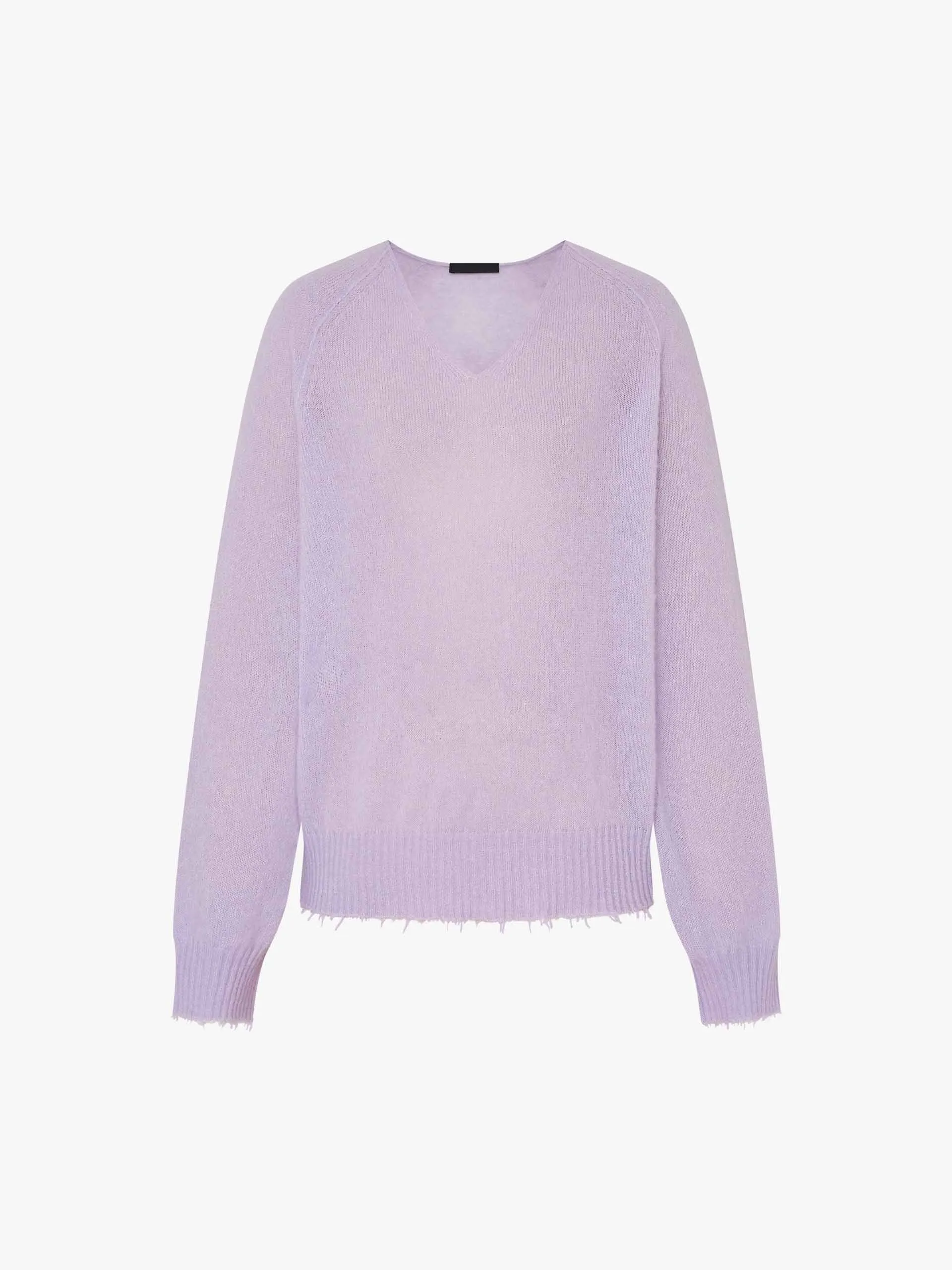 Raw Hem V-neck Sweater sold by Mo&Co product image thumbnail 5