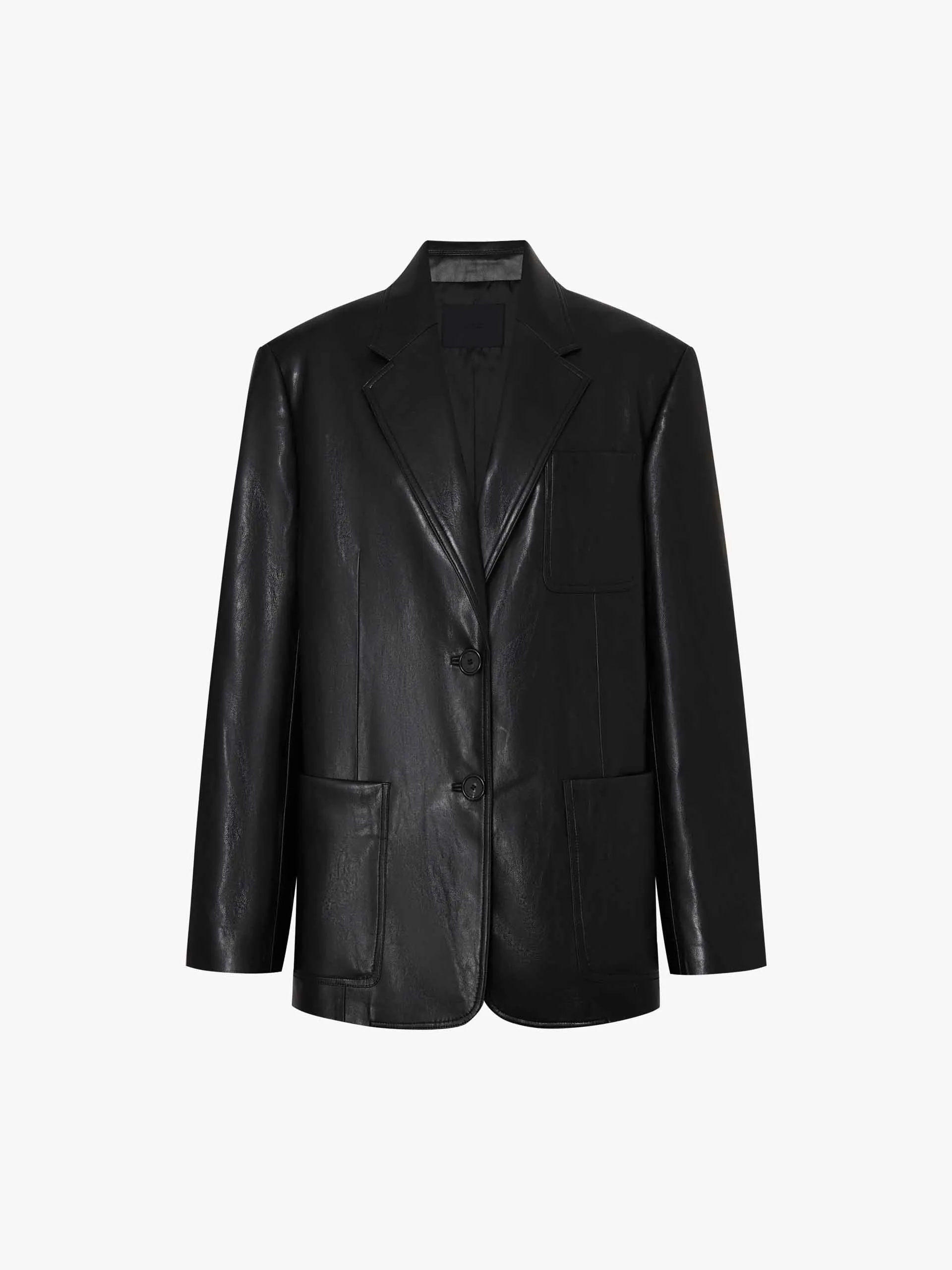 Leather Structured Blazer sold by Mo&Co product image thumbnail 5