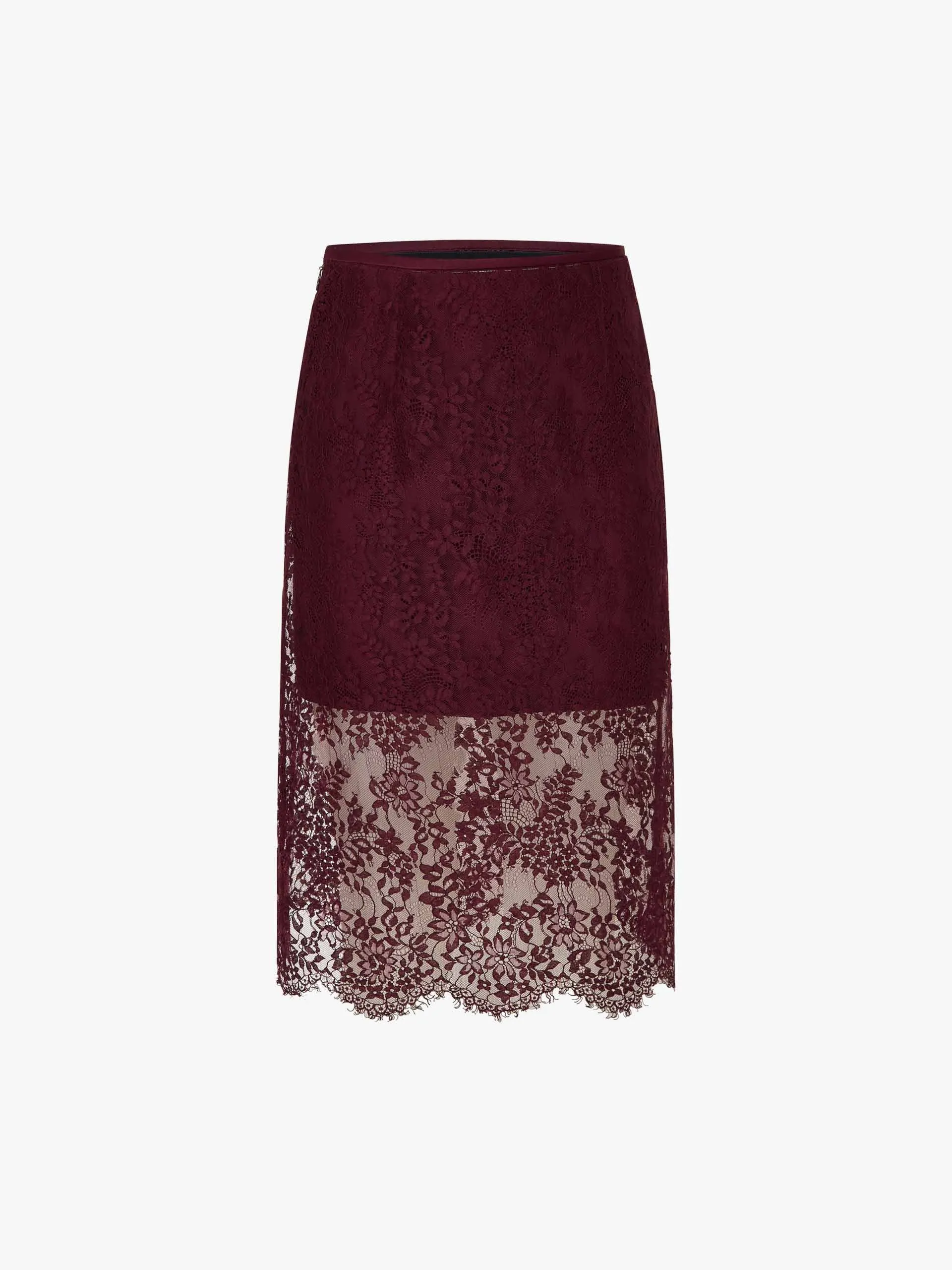 Lace Detail Midi Skirt sold by Mo&Co product image thumbnail 5
