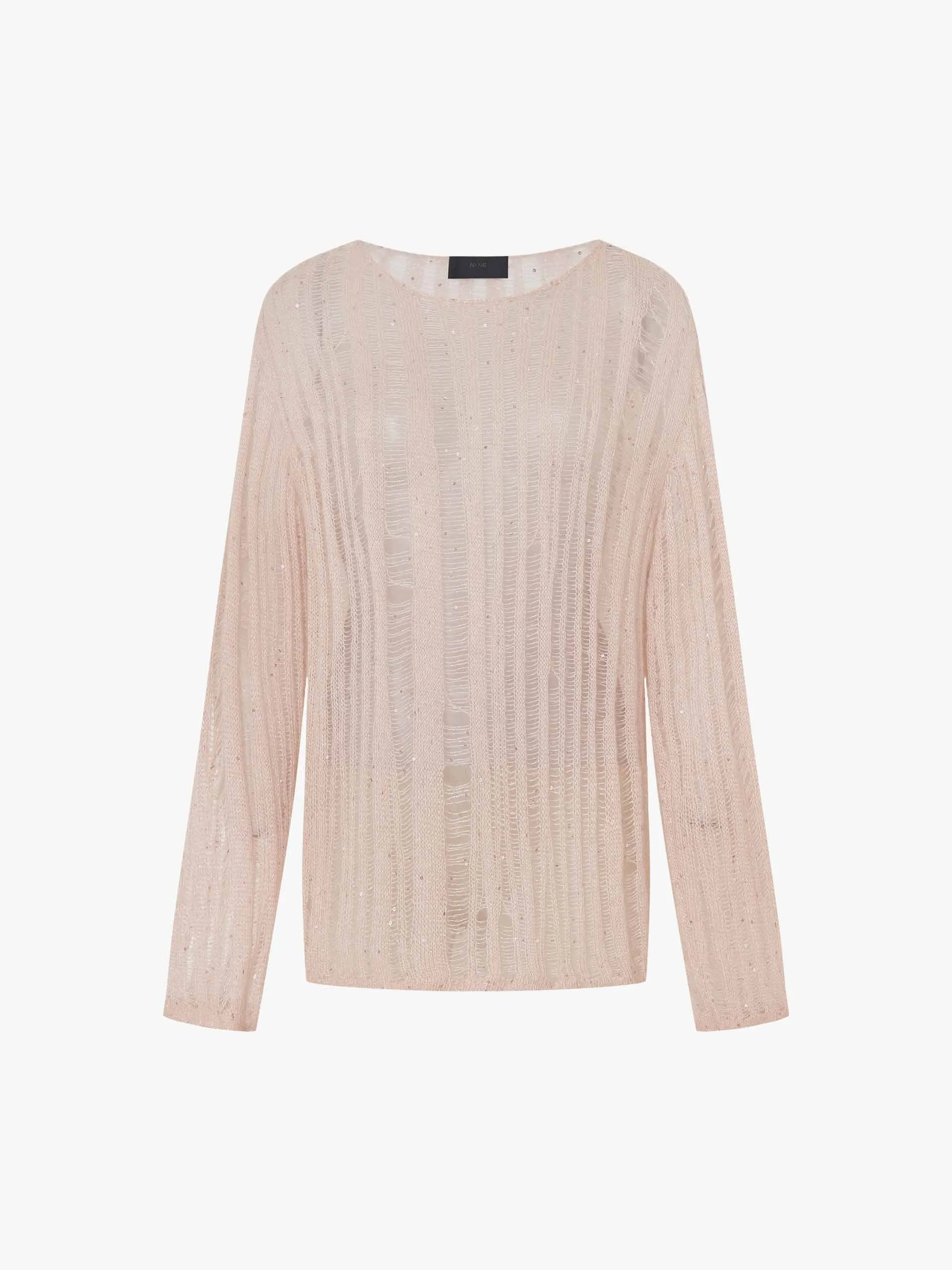 Sequin Open Knitted Top sold by Mo&Co product image thumbnail 5