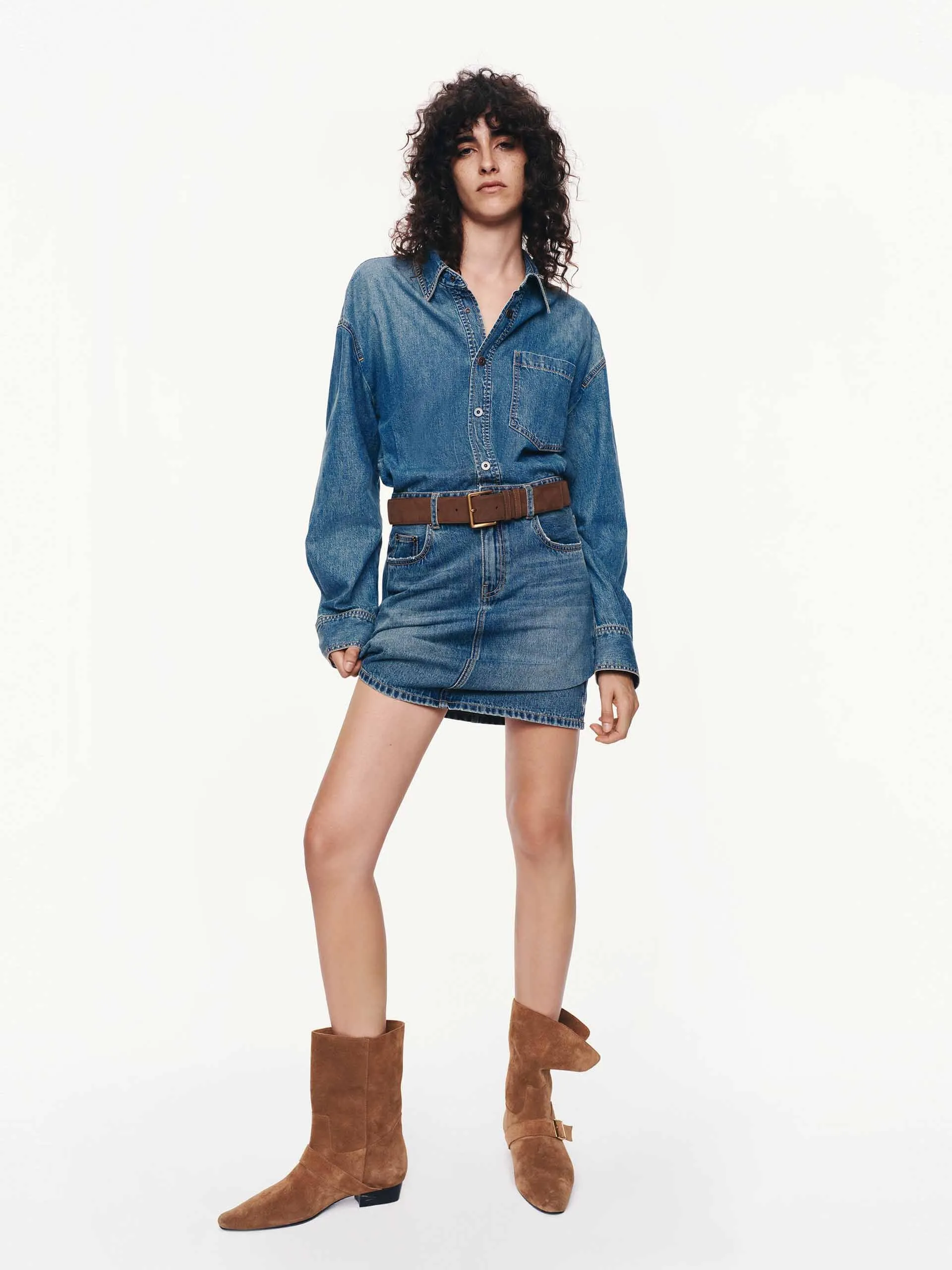 Pure Cotton Denim Dress sold by Mo&Co product image thumbnail 2