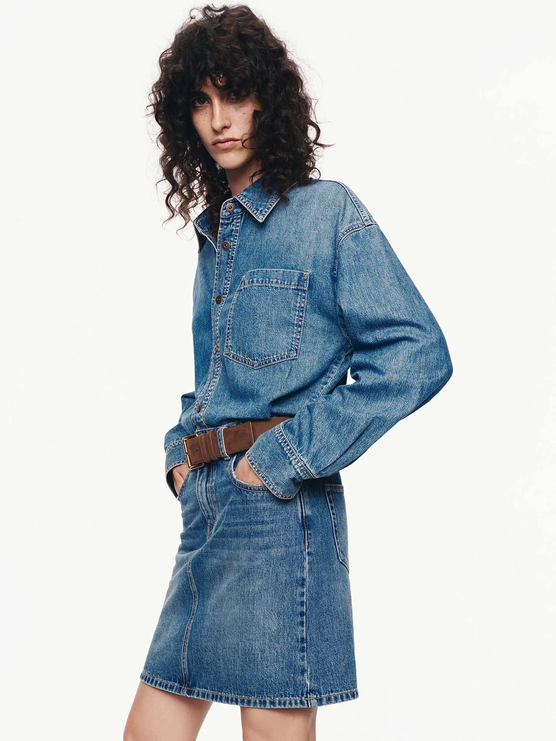 Pure Cotton Denim Dress sold by Mo&Co product image thumbnail 3