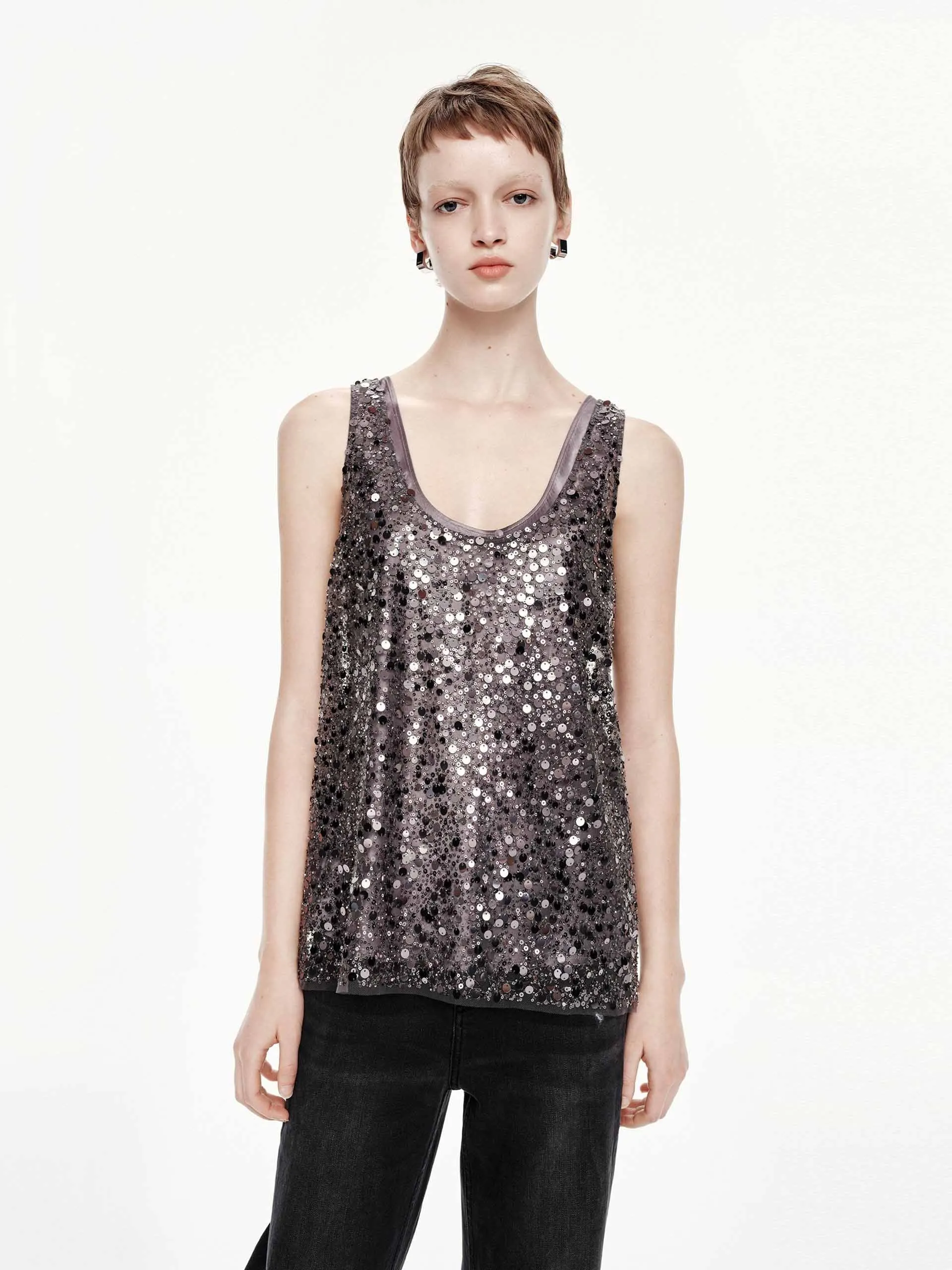 Two-piece Sequin Top sold by Mo&Co