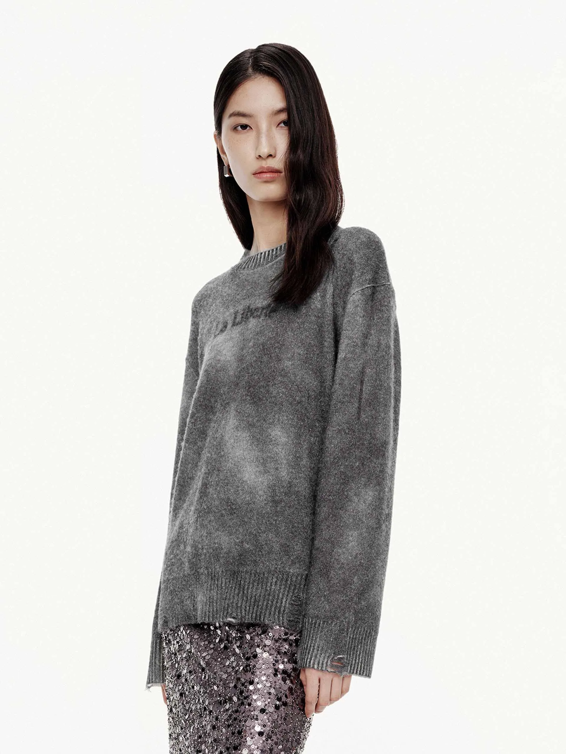 Faded Distressed Sweater sold by Mo&Co product image thumbnail 3