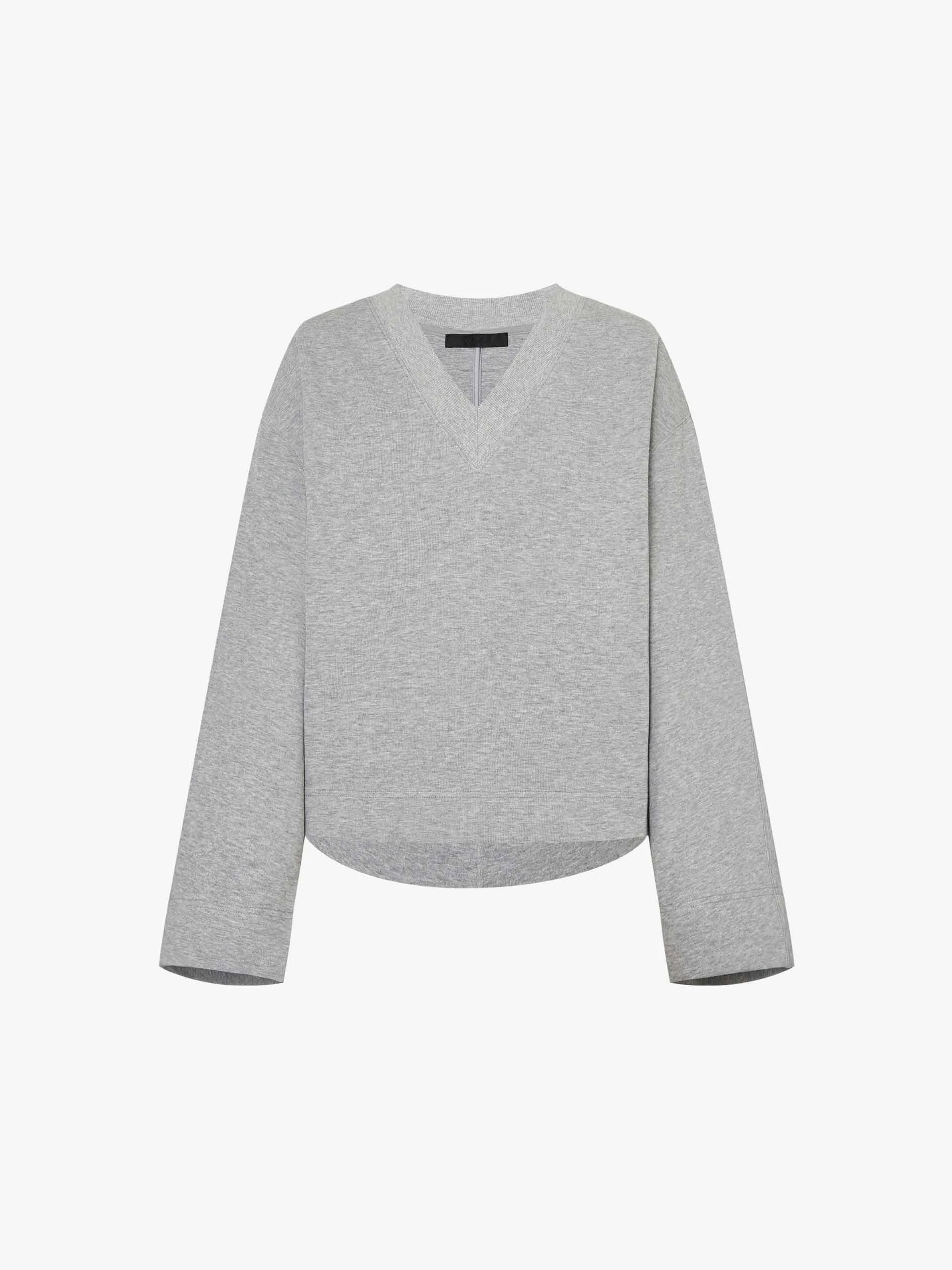 V-neck Cropped Sweatshirt sold by Mo&Co product image thumbnail 5