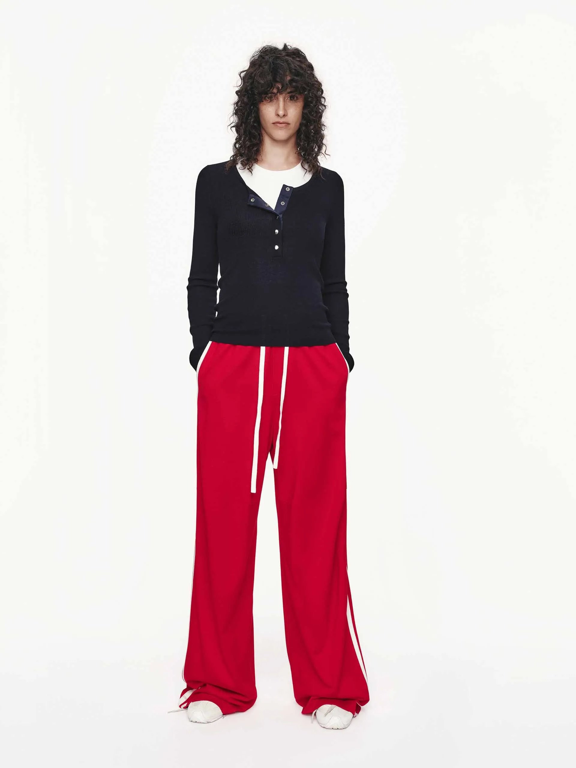 Half Button Wool Sweater sold by Mo&Co product image thumbnail 2