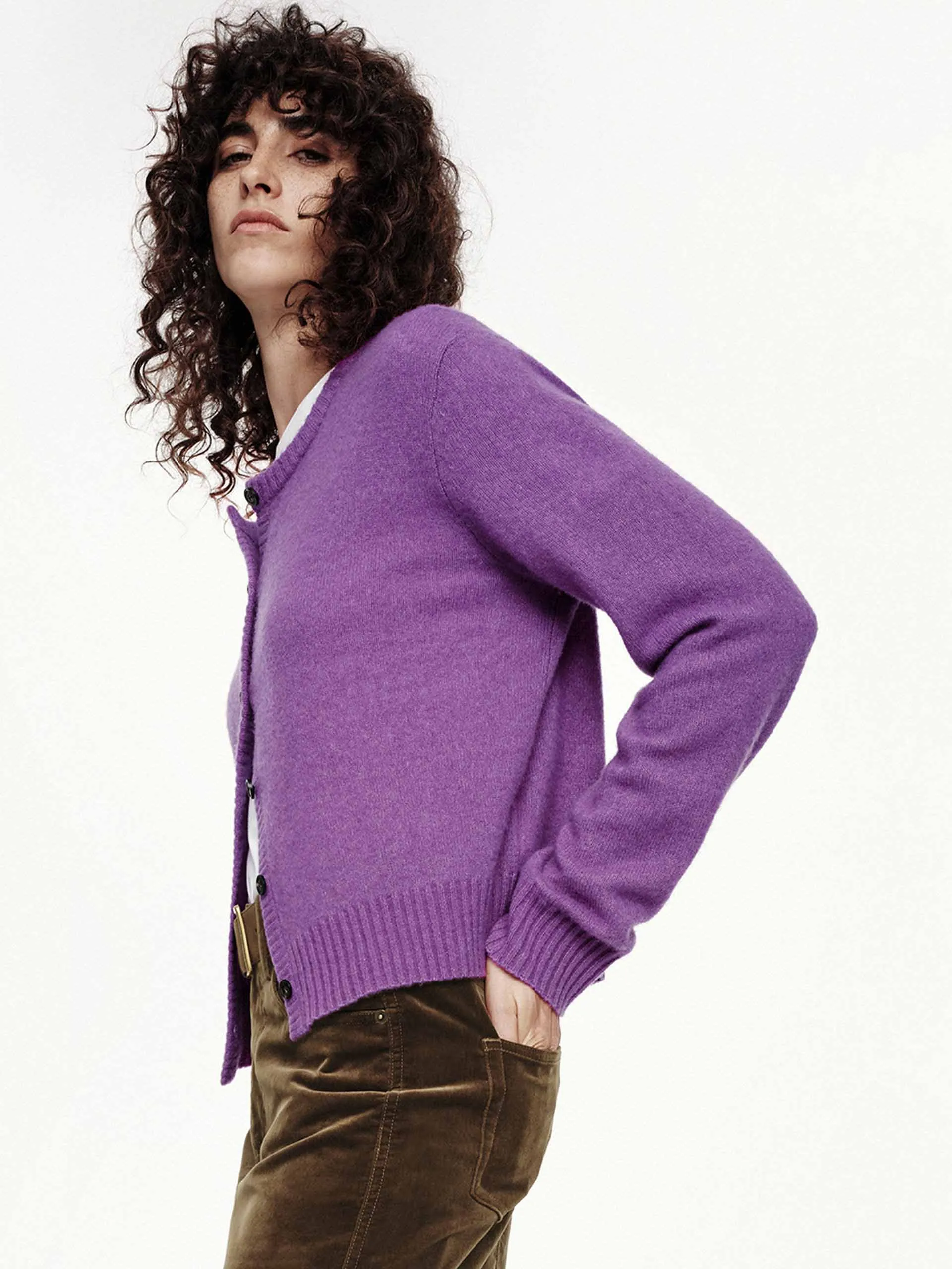 Wool Blend Knitted Cardigan sold by Mo&Co product image thumbnail 3
