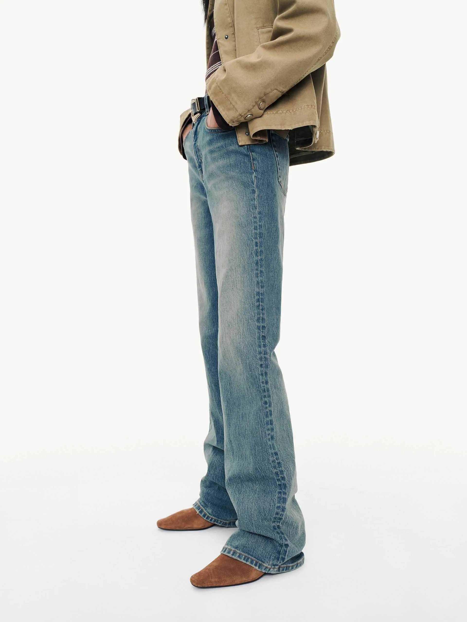 Wash Straight Leg Jeans sold by Mo&Co product image thumbnail 3