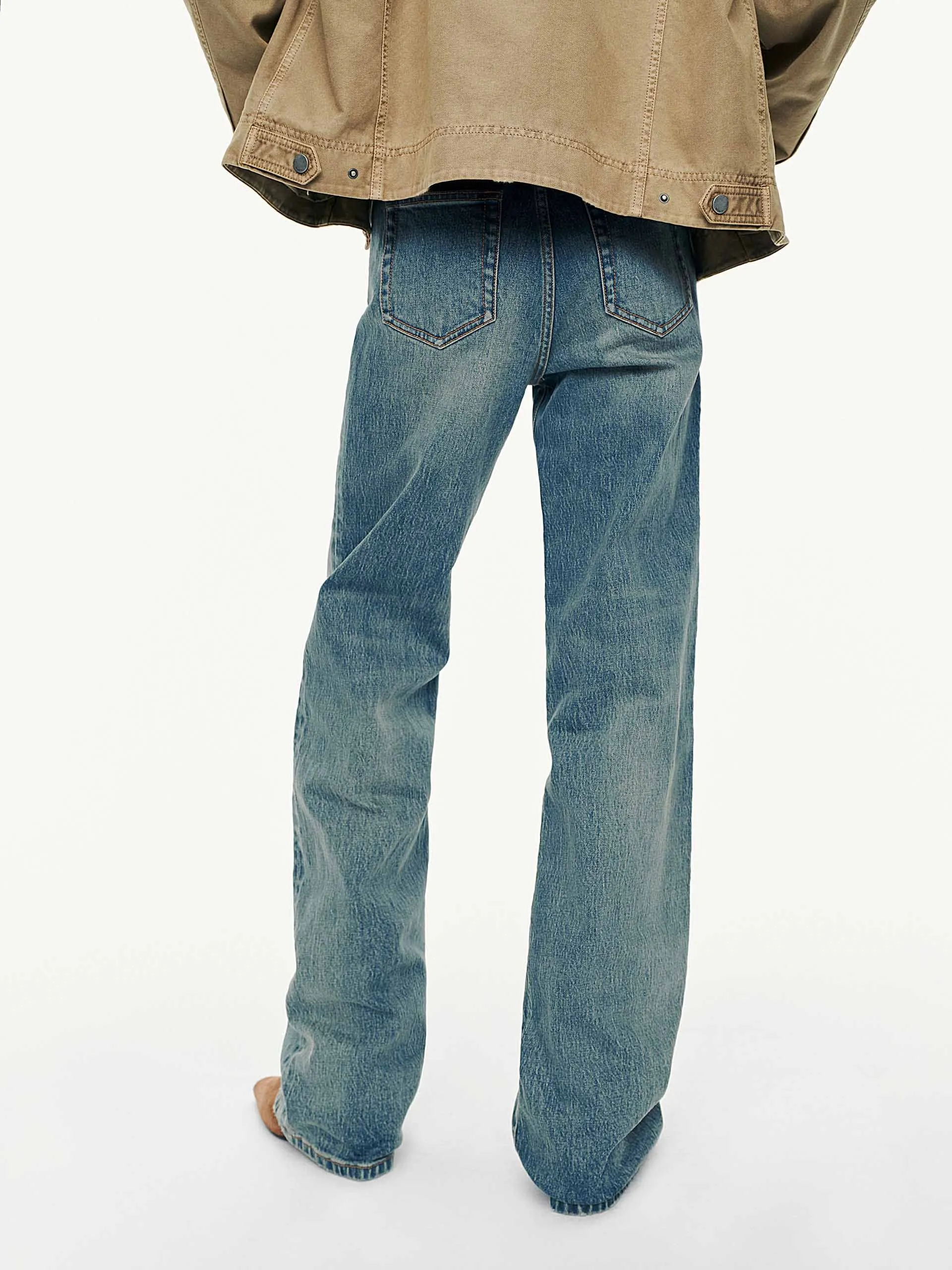 Wash Straight Leg Jeans sold by Mo&Co product image thumbnail 4
