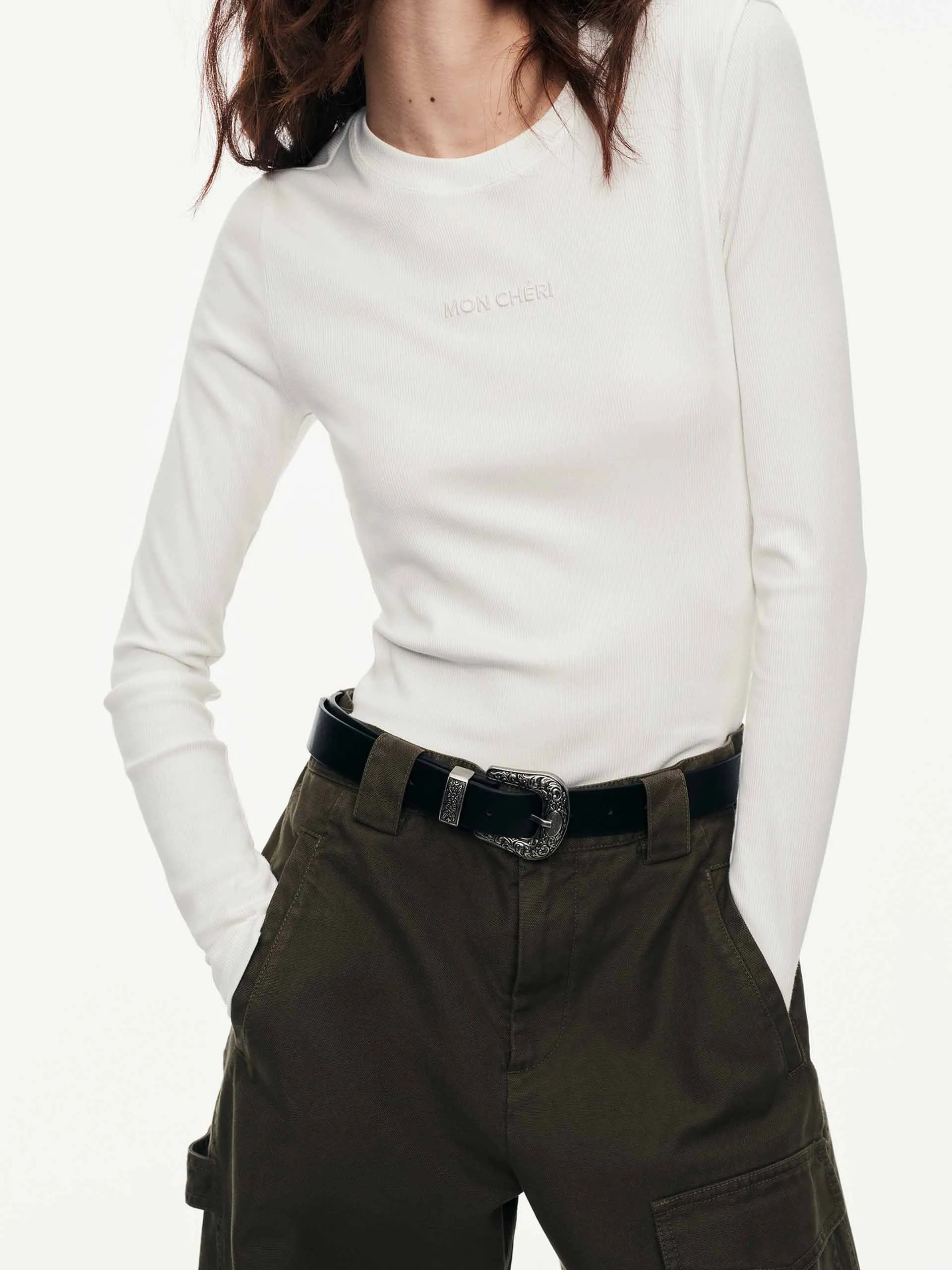 Fitted Long Sleeves T-shirt sold by Mo&Co product image thumbnail 5