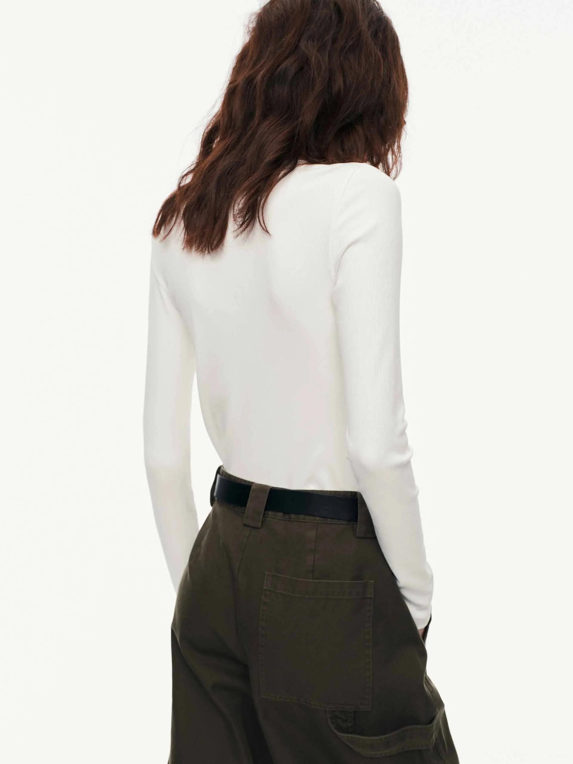 Fitted Long Sleeves T-shirt sold by Mo&Co product image thumbnail 4