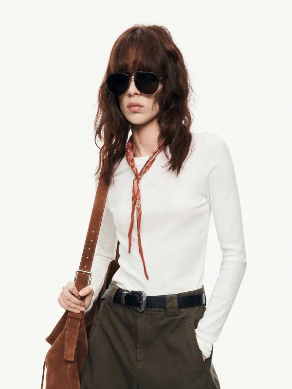 Fitted Long Sleeves T-shirt sold by Mo&Co