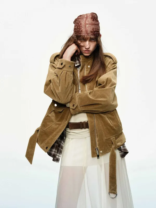 Corduroy Bomber Jacket sold by Mo&Co