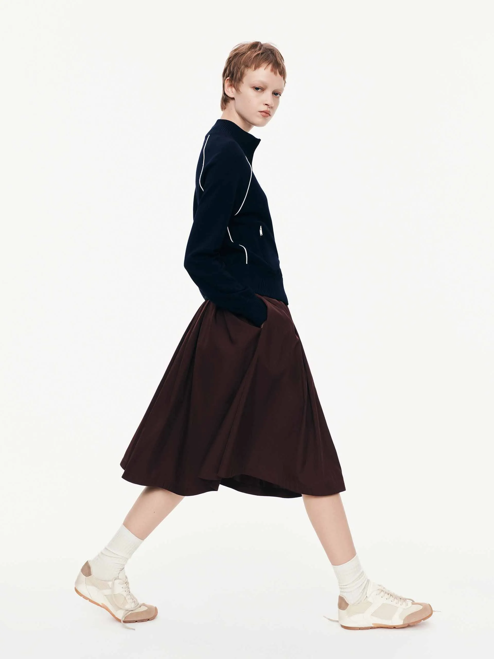 Raglan Sleeve Cropped Cardigan sold by Mo&Co product image thumbnail 2