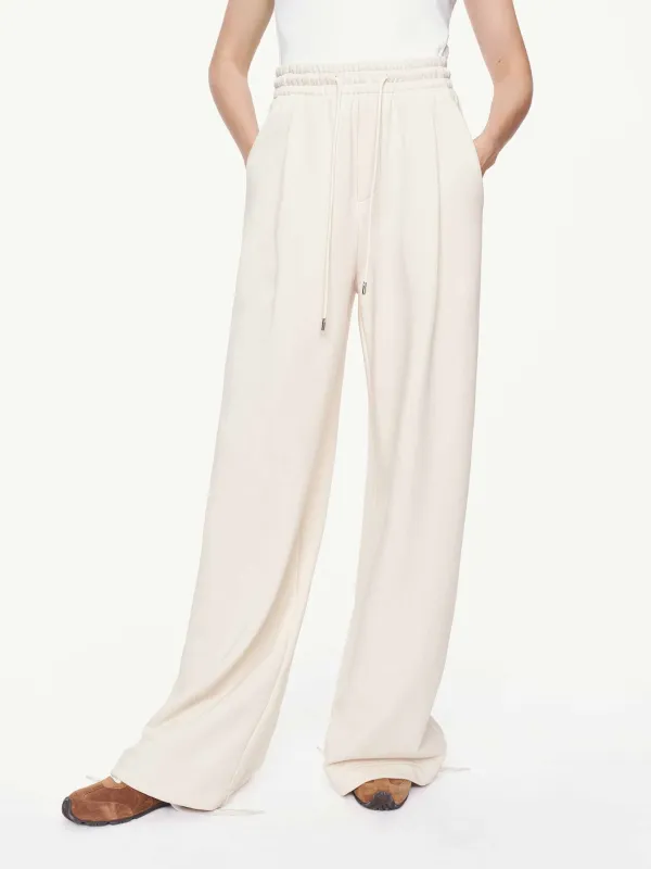 Cotton Drawstring Relaxed Trousers sold by Mo&Co