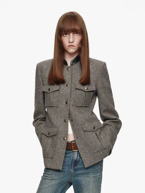 Donegal Tweed Button Coat sold by Mo&Co